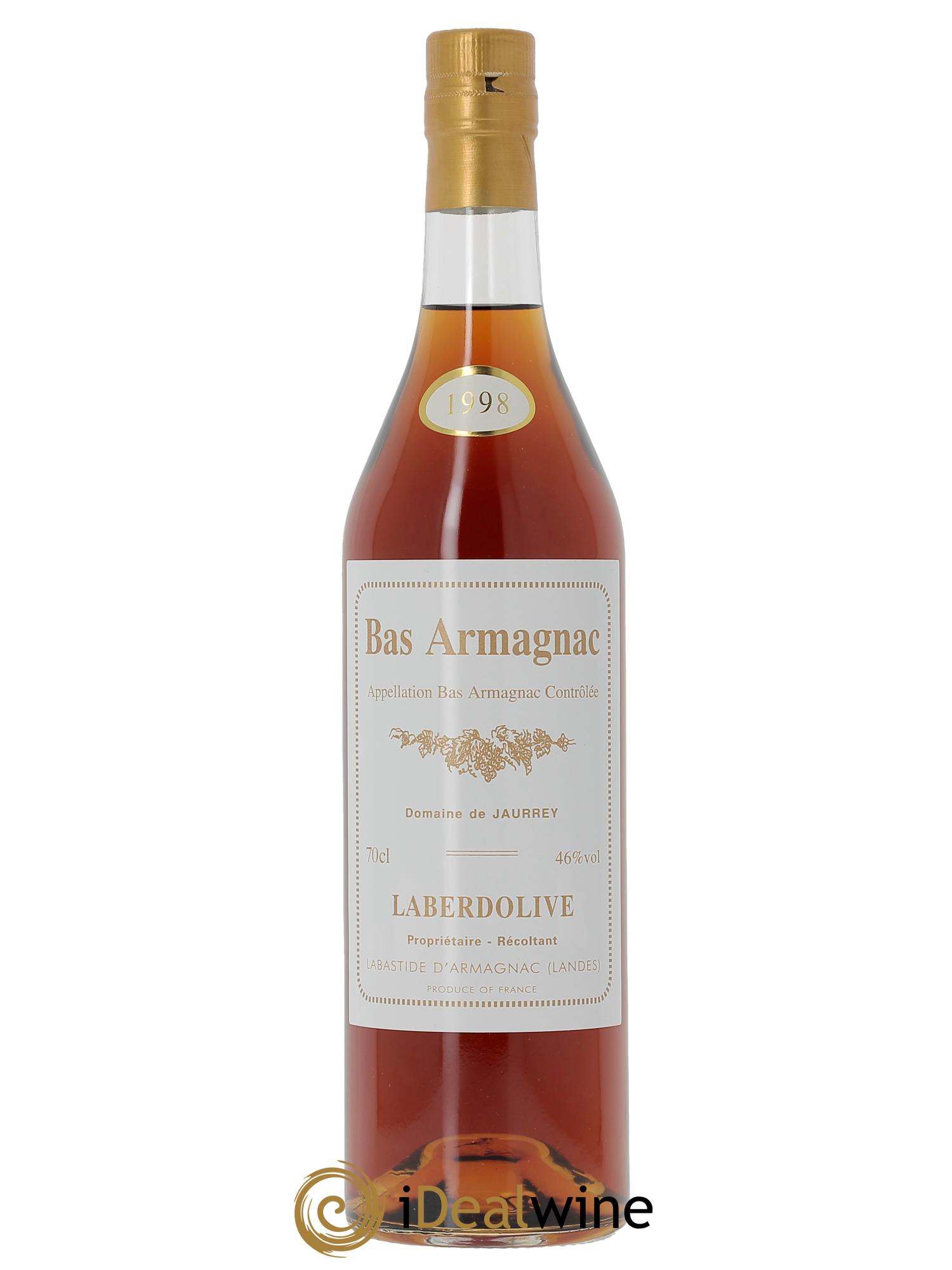 Bas-Armagnac Domaine de Jaurrey Laberdolive  1998 - Lot de 1 pot - 1
