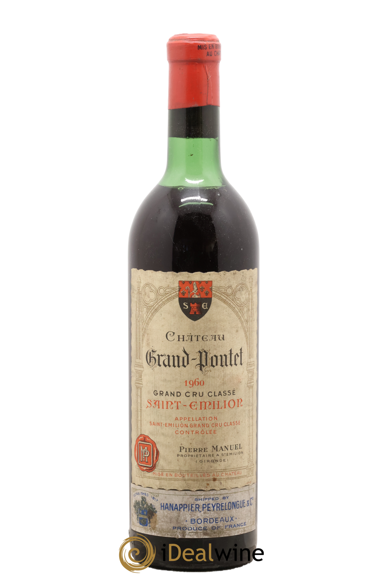 Château Grand Pontet Grand Cru Classé 1960 - Posten von 1 Flasche - 0