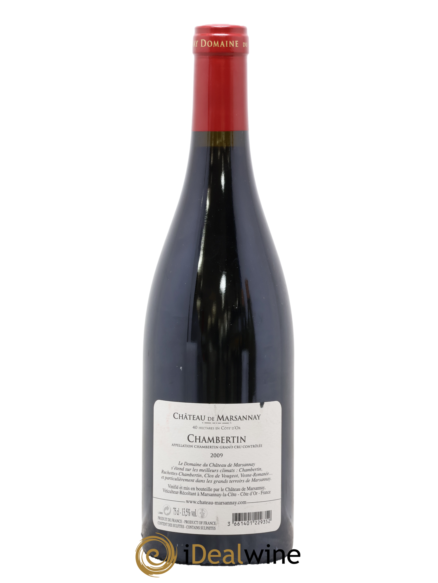 Chambertin Grand Cru Château de Marsannay 2009 - Lot de 1 bouteille - 1