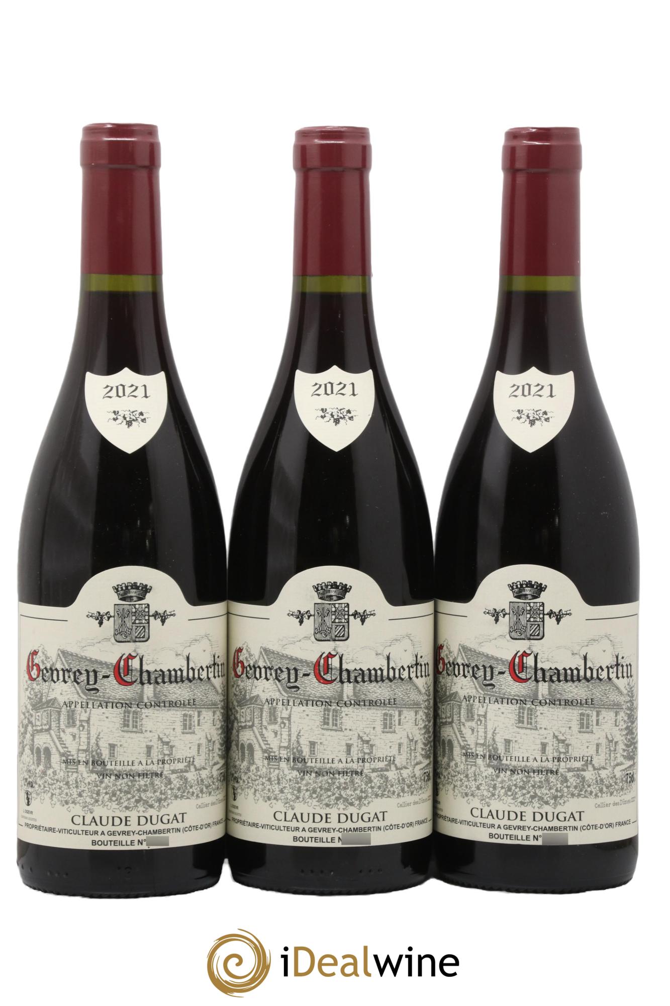 Gevrey-Chambertin Claude Dugat 2021 - Lot de 3 bouteilles - 0