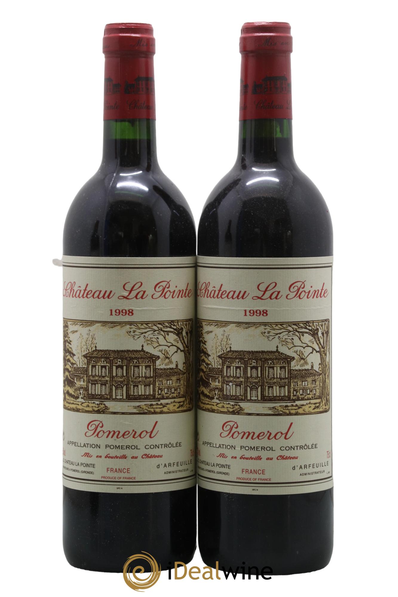 Château la Pointe  1998 - Lotto di 2 bottiglie - 0
