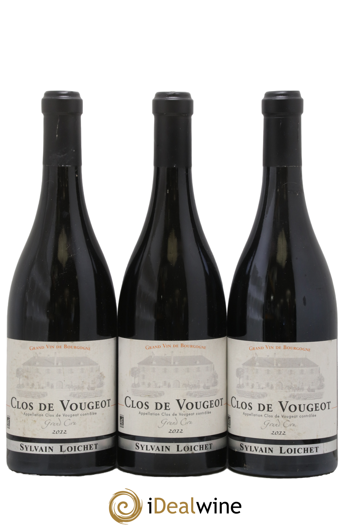 Clos de Vougeot Grand Cru Sylvain Loichet 2012 - Lot de 3 bouteilles - 0