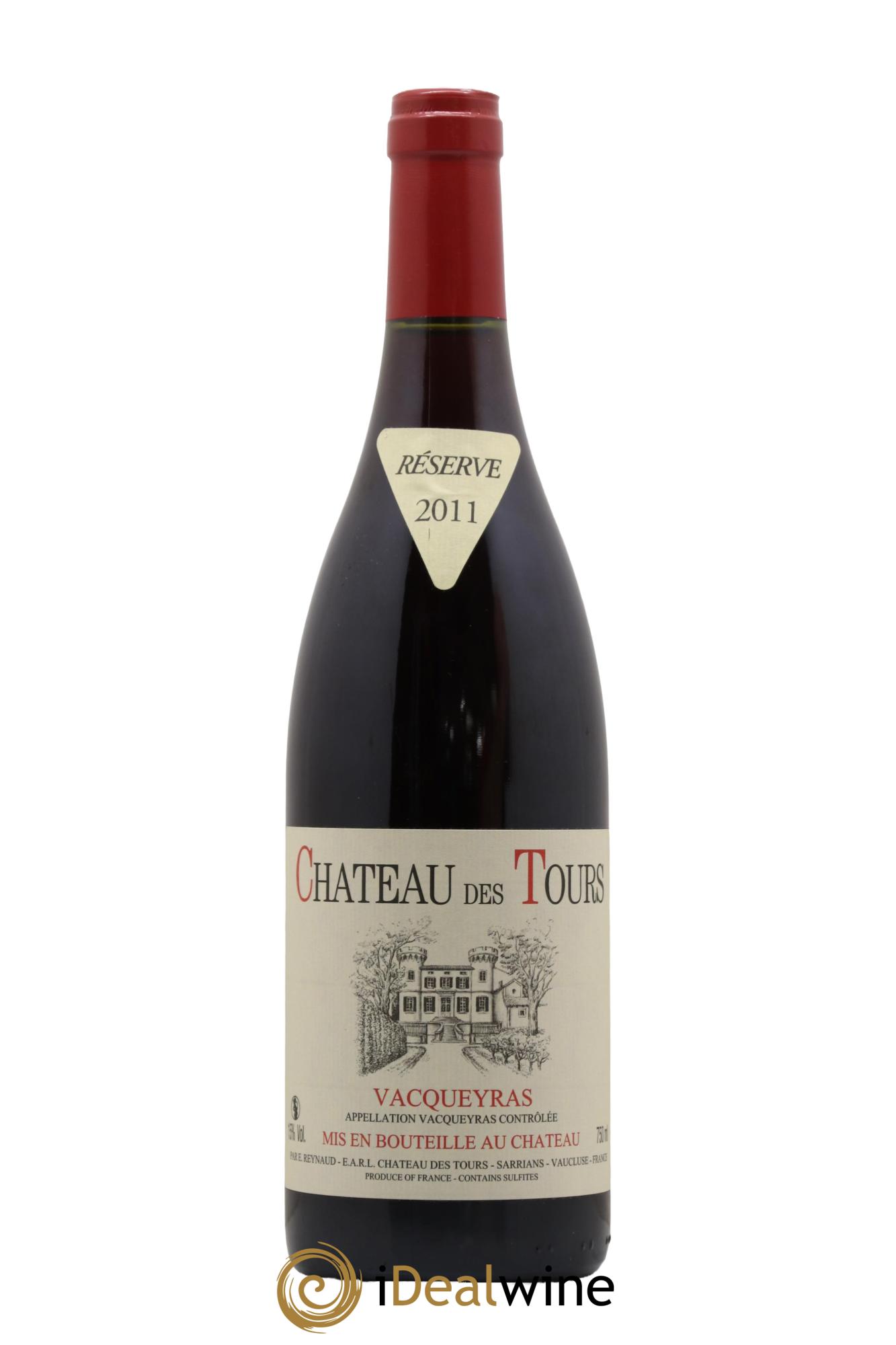 Vacqueyras Château des Tours Emmanuel Reynaud 2011 - Lot de 1 bouteille - 0