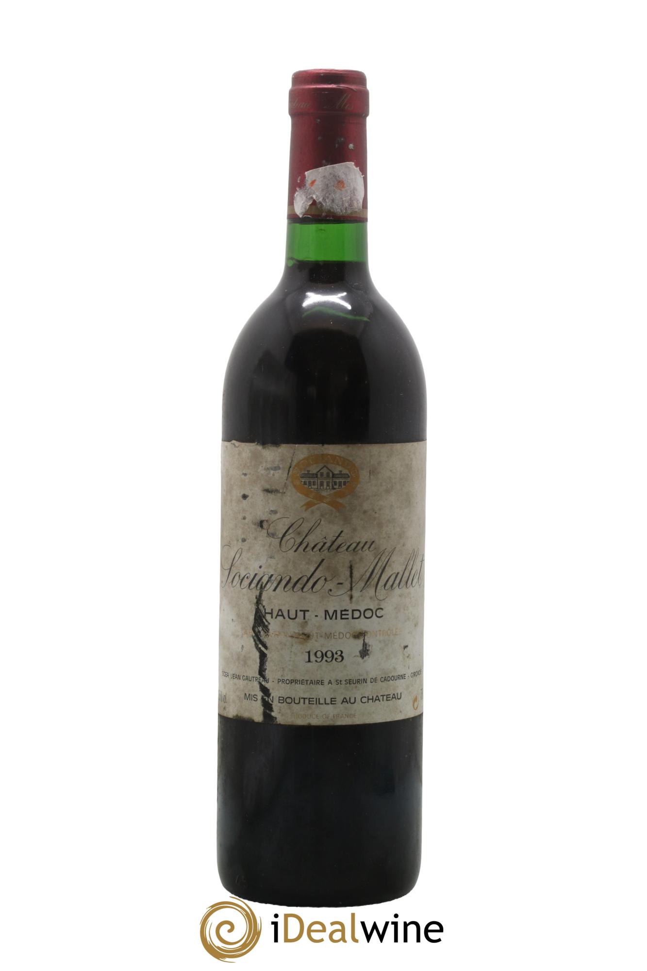 Château Sociando Mallet 1993 - Lotto di 1 bottiglia - 0