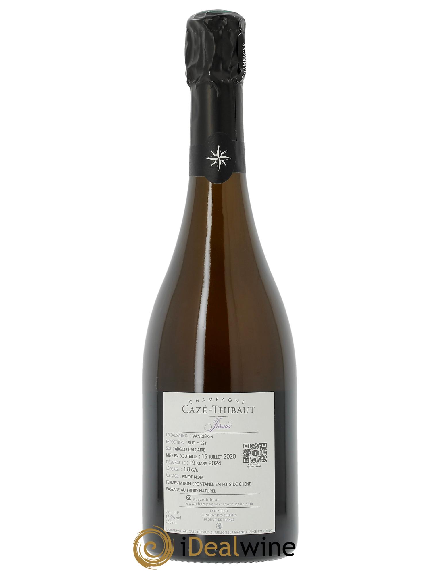 Jossias Extra-Brut Cazé Thibaut 2019 - Lot de 1 bouteille - 1