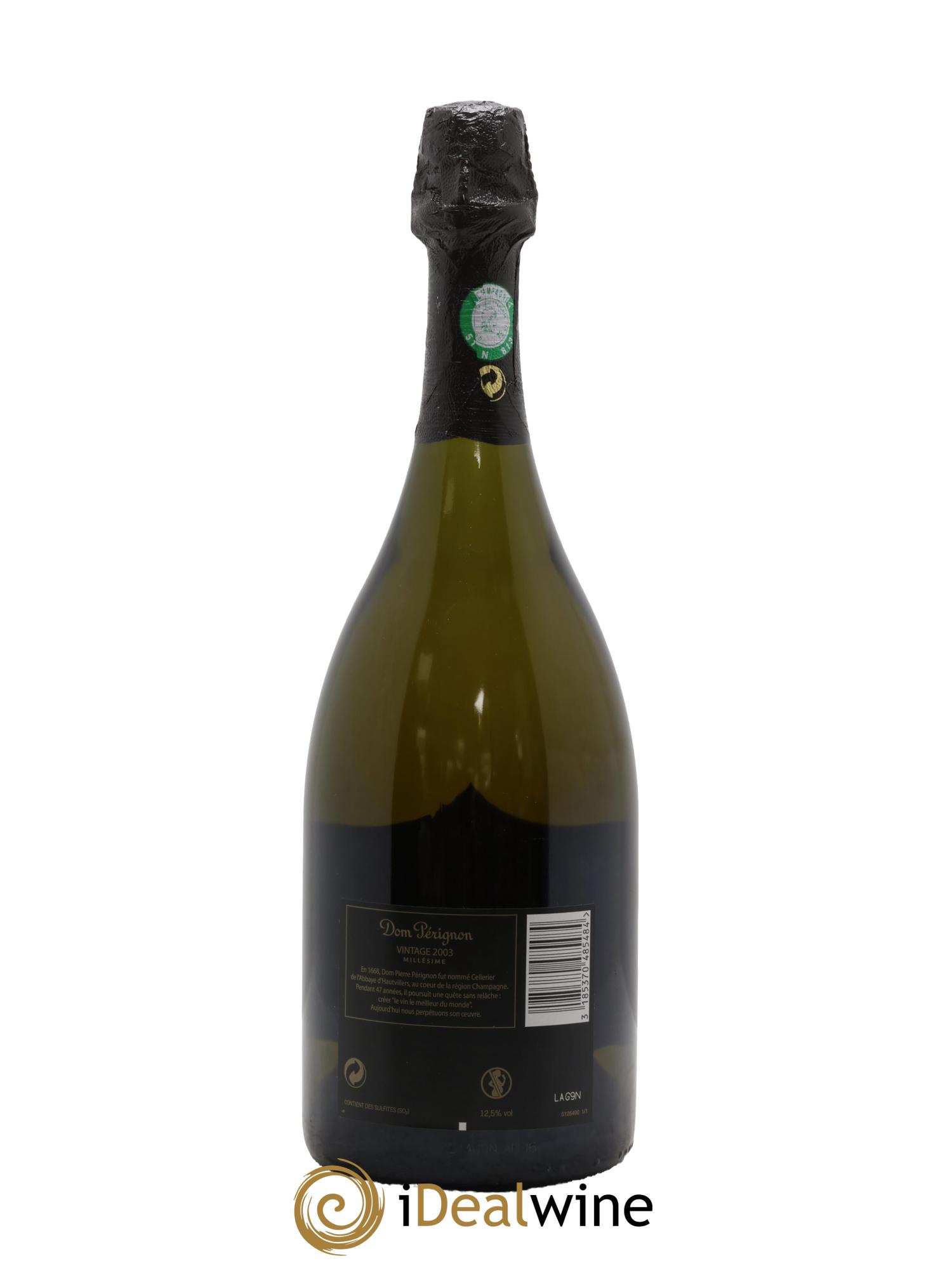 Brut Dom Pérignon 2003 - Lot de 1 bouteille - 2