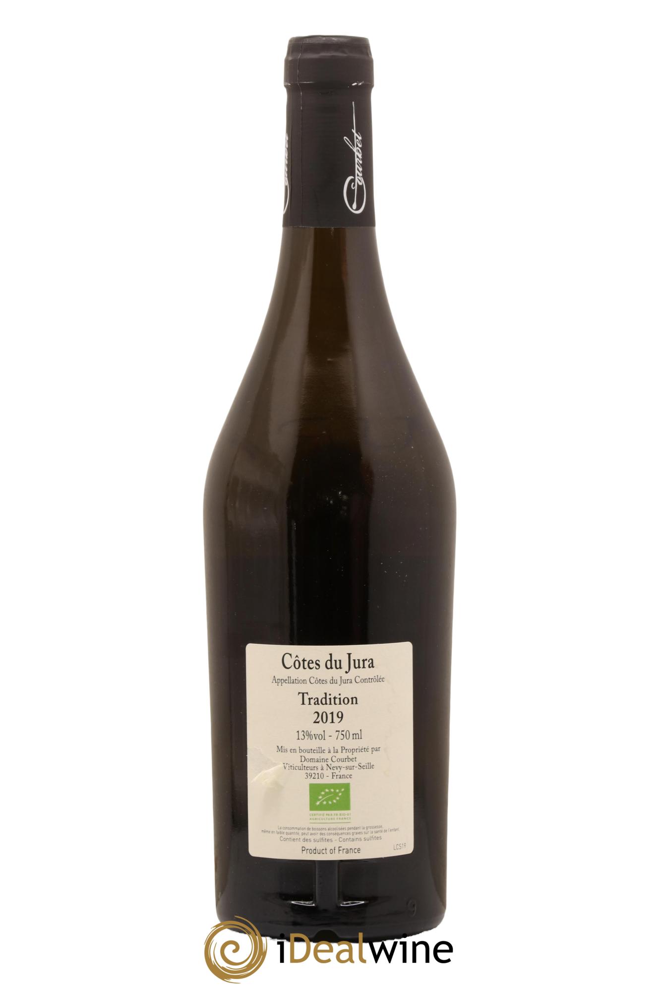 Côtes du Jura Tradition Domaine Courbet 2019 - Lot de 1 bouteille - 1