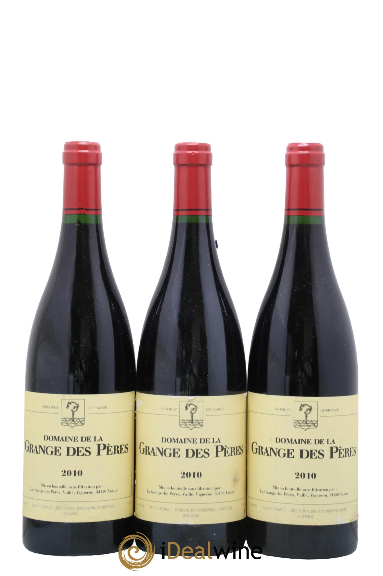 Pays d'Hérault Grange des Pères Laurent Vaillé 2010 - Lot de 3 bouteilles - 0