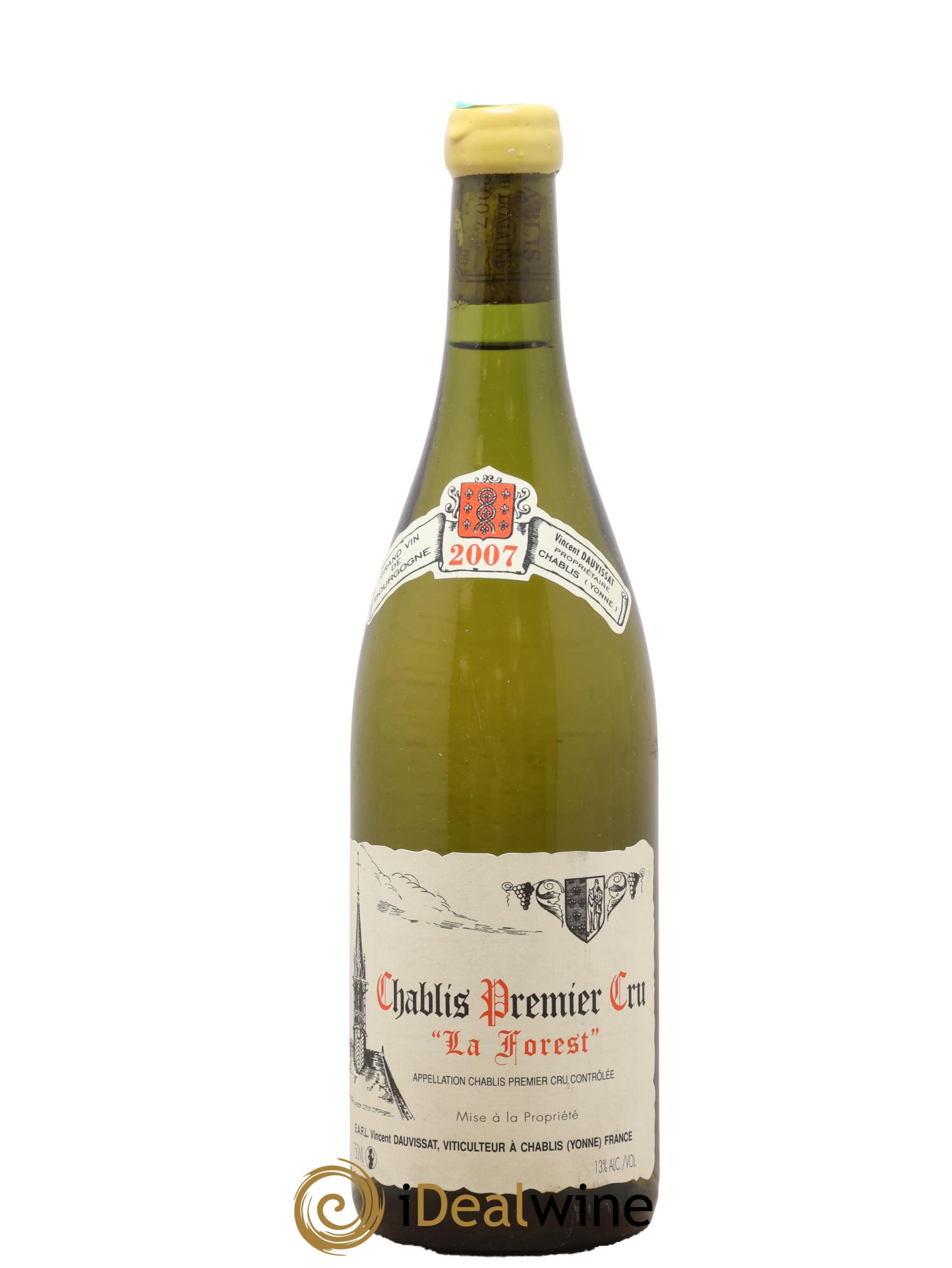Chablis 1er Cru La Forest Vincent Dauvissat (Domaine) 2007 - Lot of 1 bottle - 0