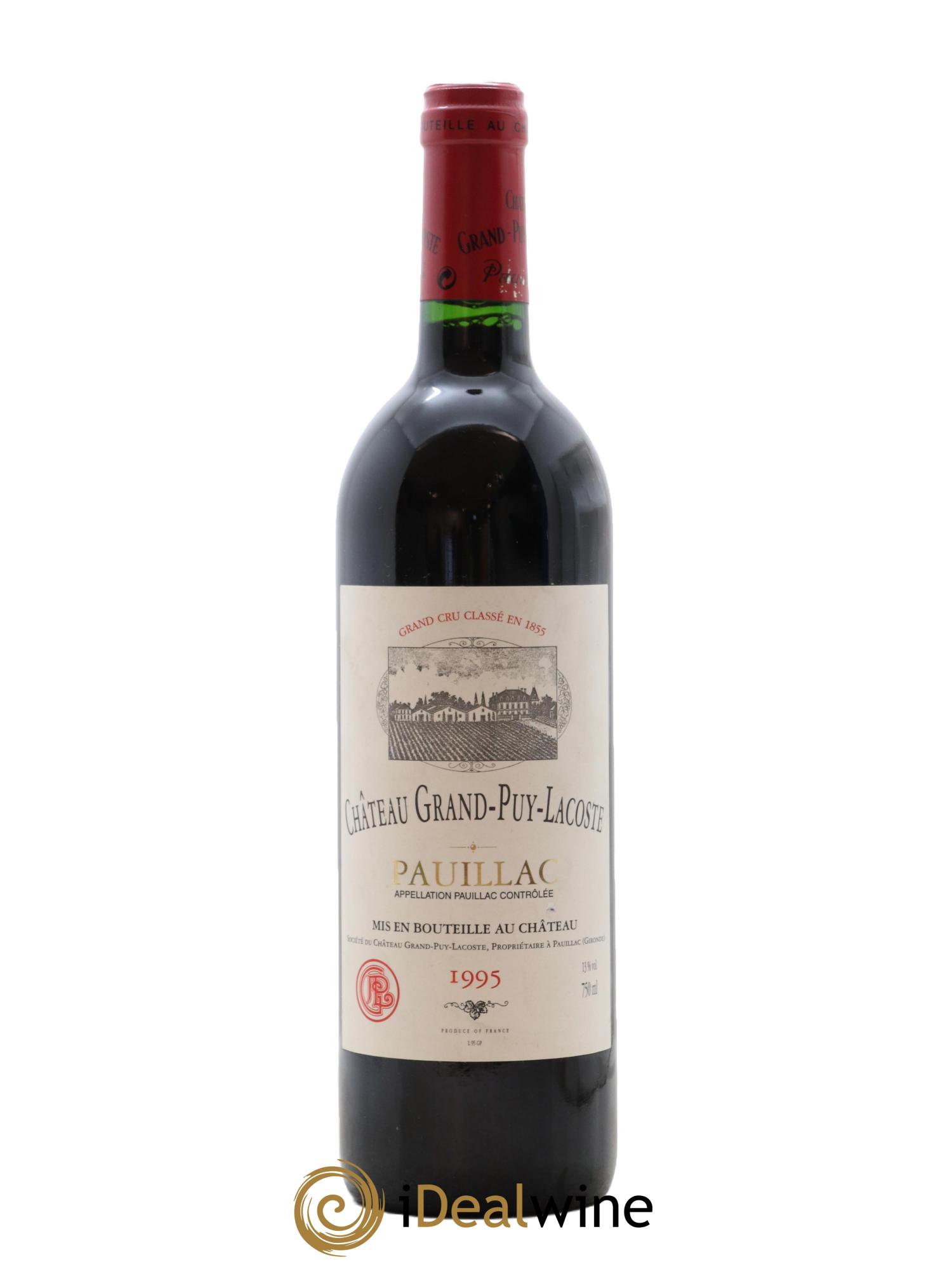 Château Grand Puy Lacoste 5ème Grand Cru Classé 1995 - Lot de 1 bouteille - 0