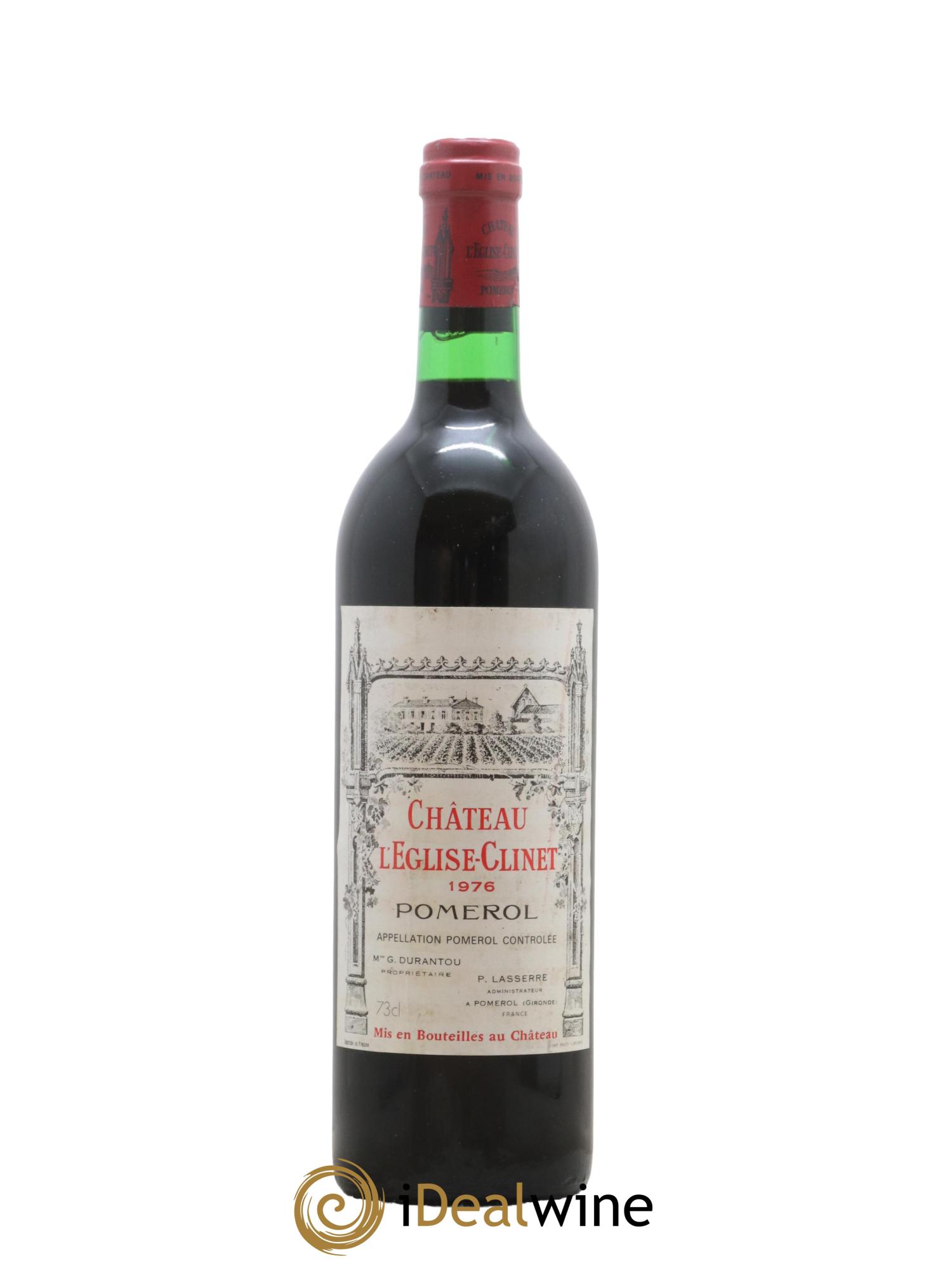 Château l' Église Clinet 1976 - Lot de 1 bouteille - 0
