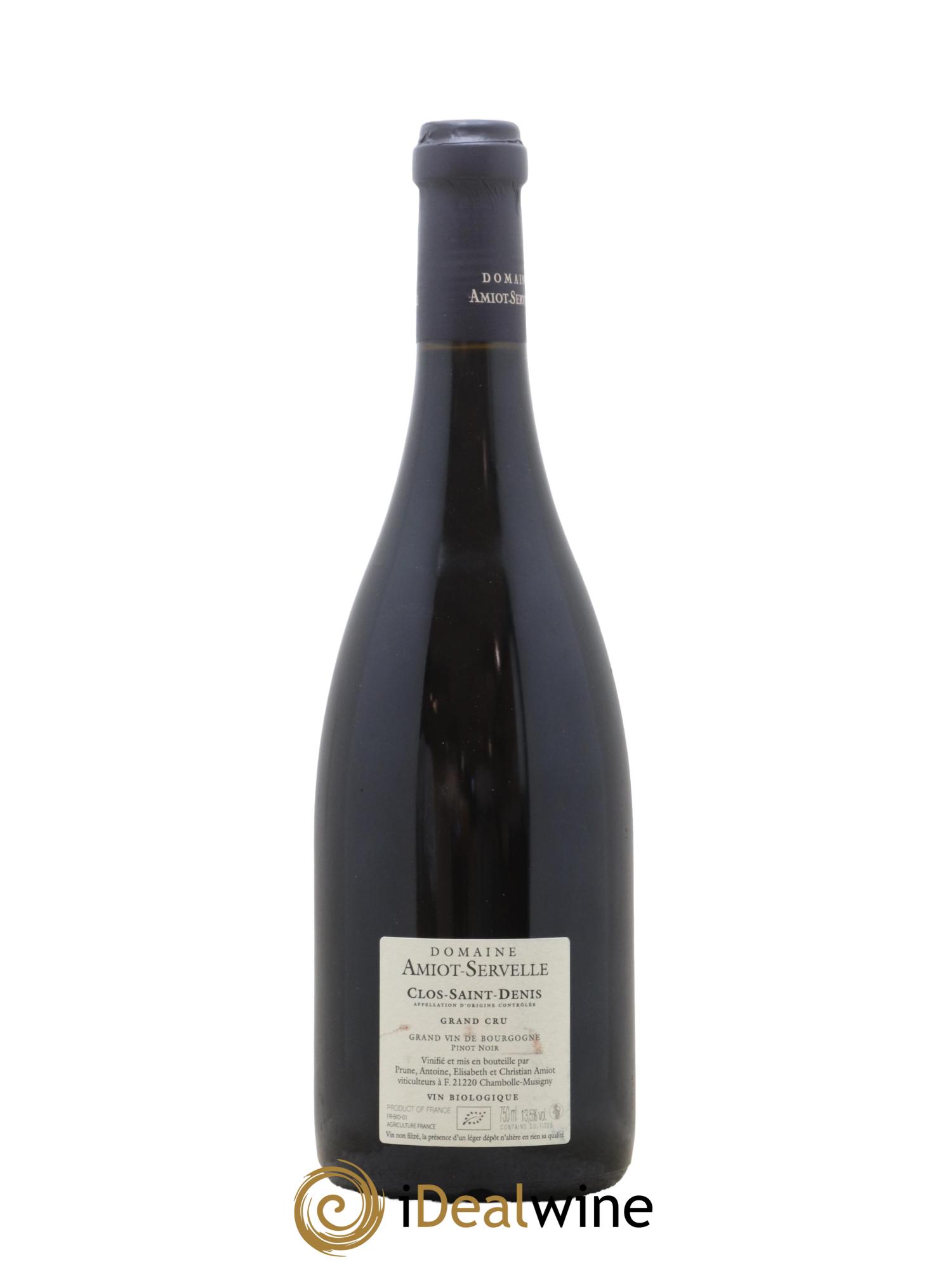 Clos Saint-Denis Grand Cru Amiot-Servelle 2020 - Lot de 1 bouteille - 1