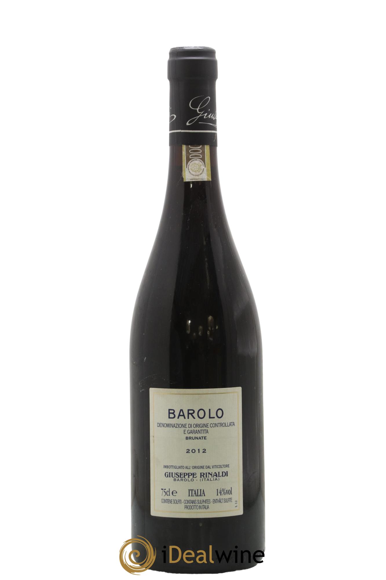 Barolo DOCG Brunate Giuseppe Rinaldi 2012 - Lotto di 1 bottiglia - 1
