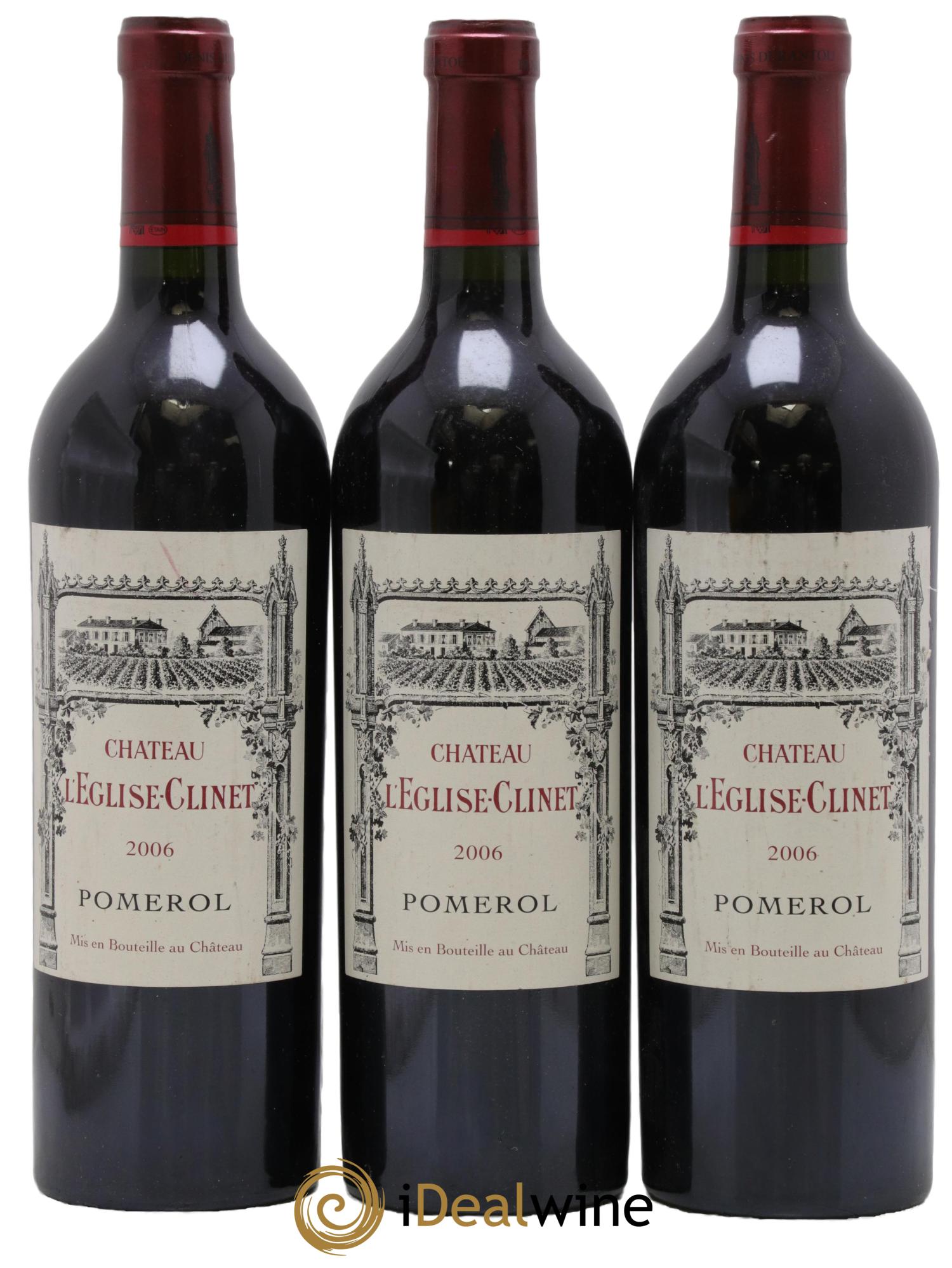 Château l' Église Clinet 2006 - Lot de 3 bouteilles - 0