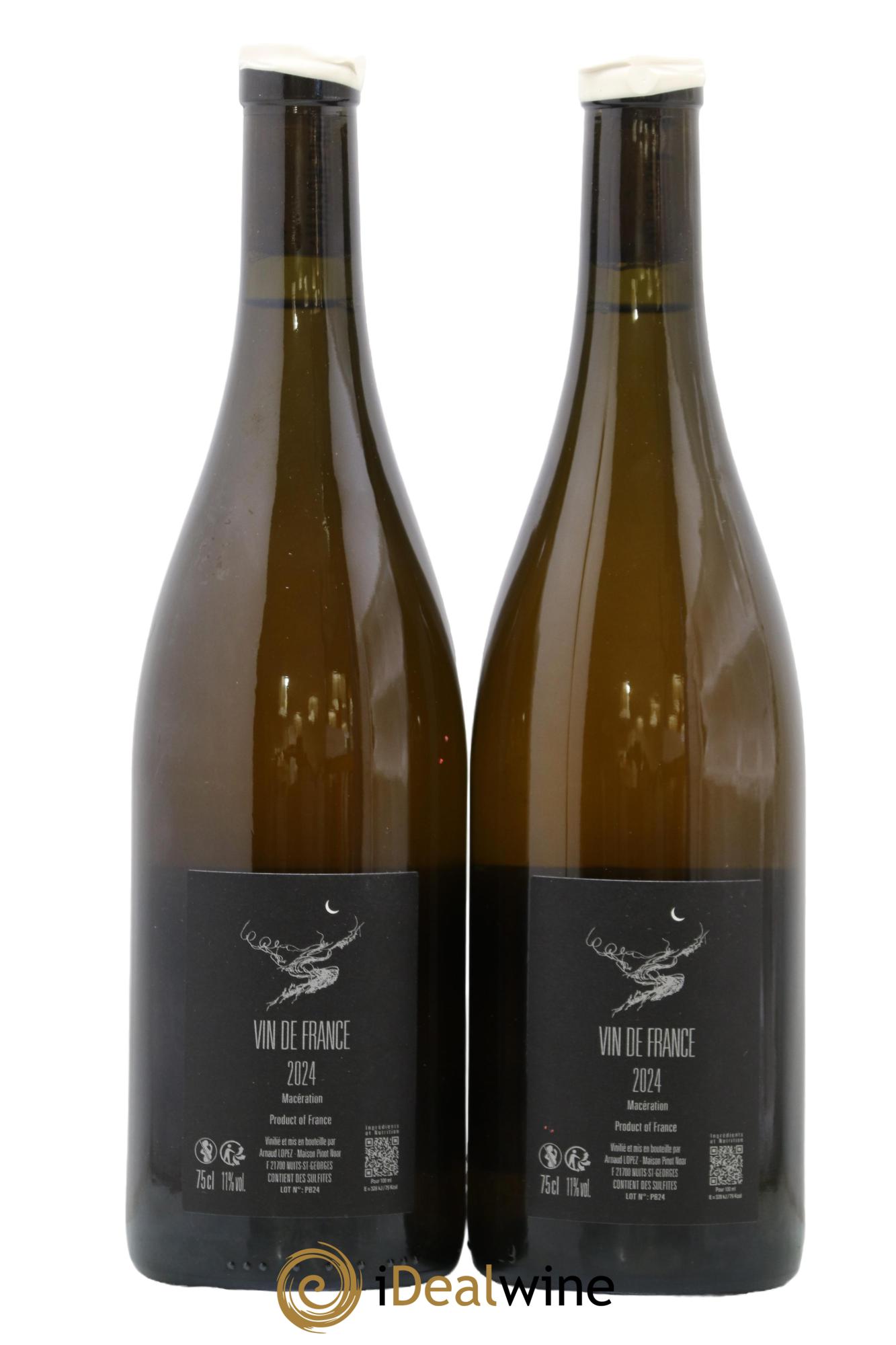 Vin de France Pinot Blanc Arnaud Lopez 2024 - Lotto di 2 bottiglie - 1