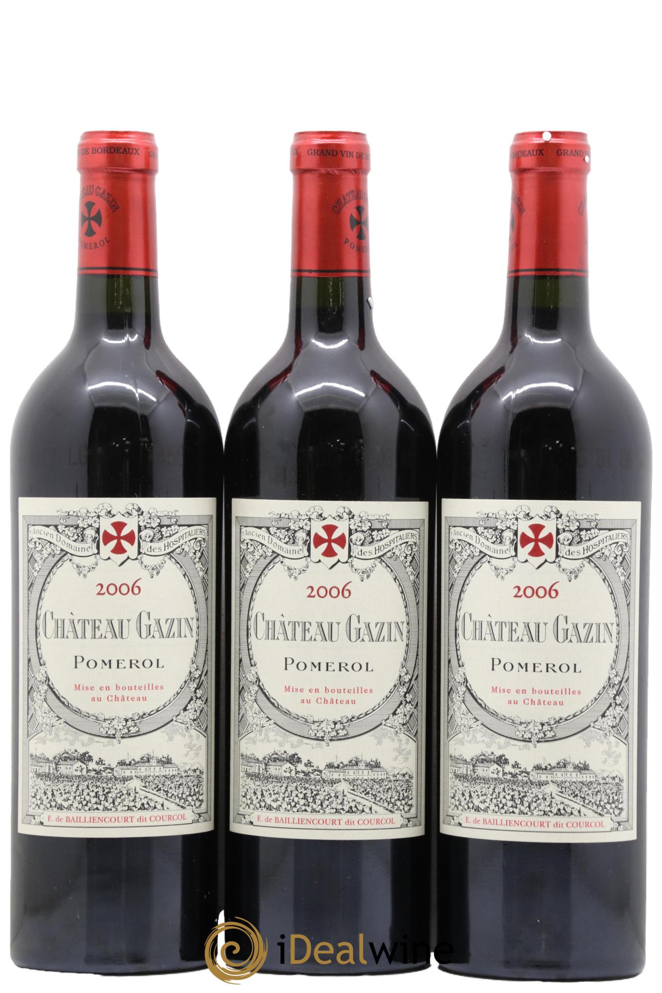 Château Gazin 2006 - Lot de 3 bouteilles - 0