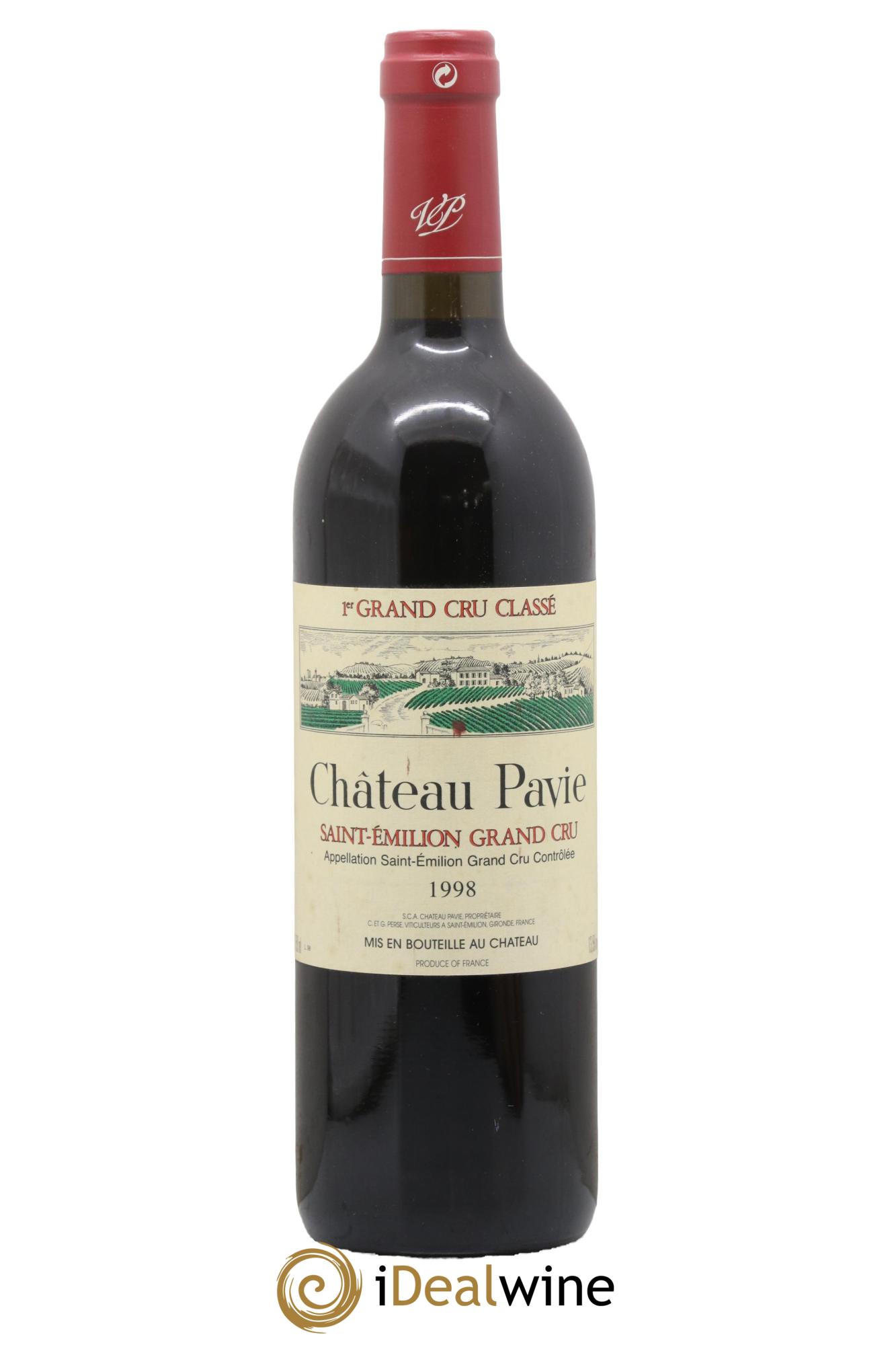 Château Pavie 1er Grand Cru Classé A 1998 - Lotto di 1 bottiglia - 0