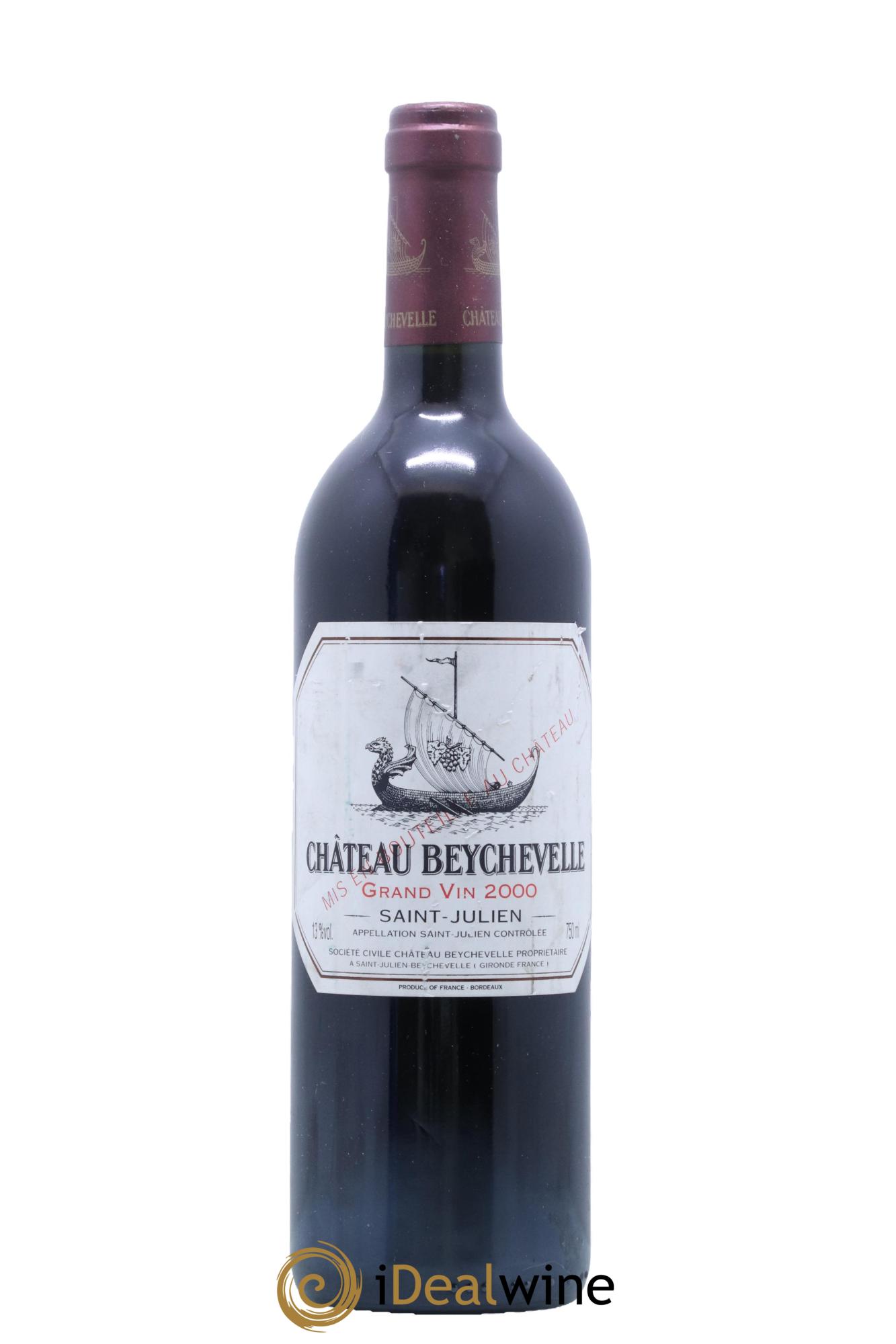 Château Beychevelle 4ème Grand Cru Classé 2000 - Lot de 1 bouteille - 0