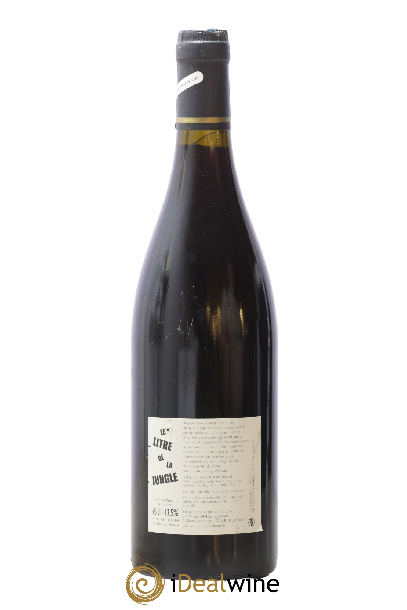 Vin de France Le Litre de la Jungle Patrick Bouju - La Bohème 2007 - Lot de 1 bouteille - 1