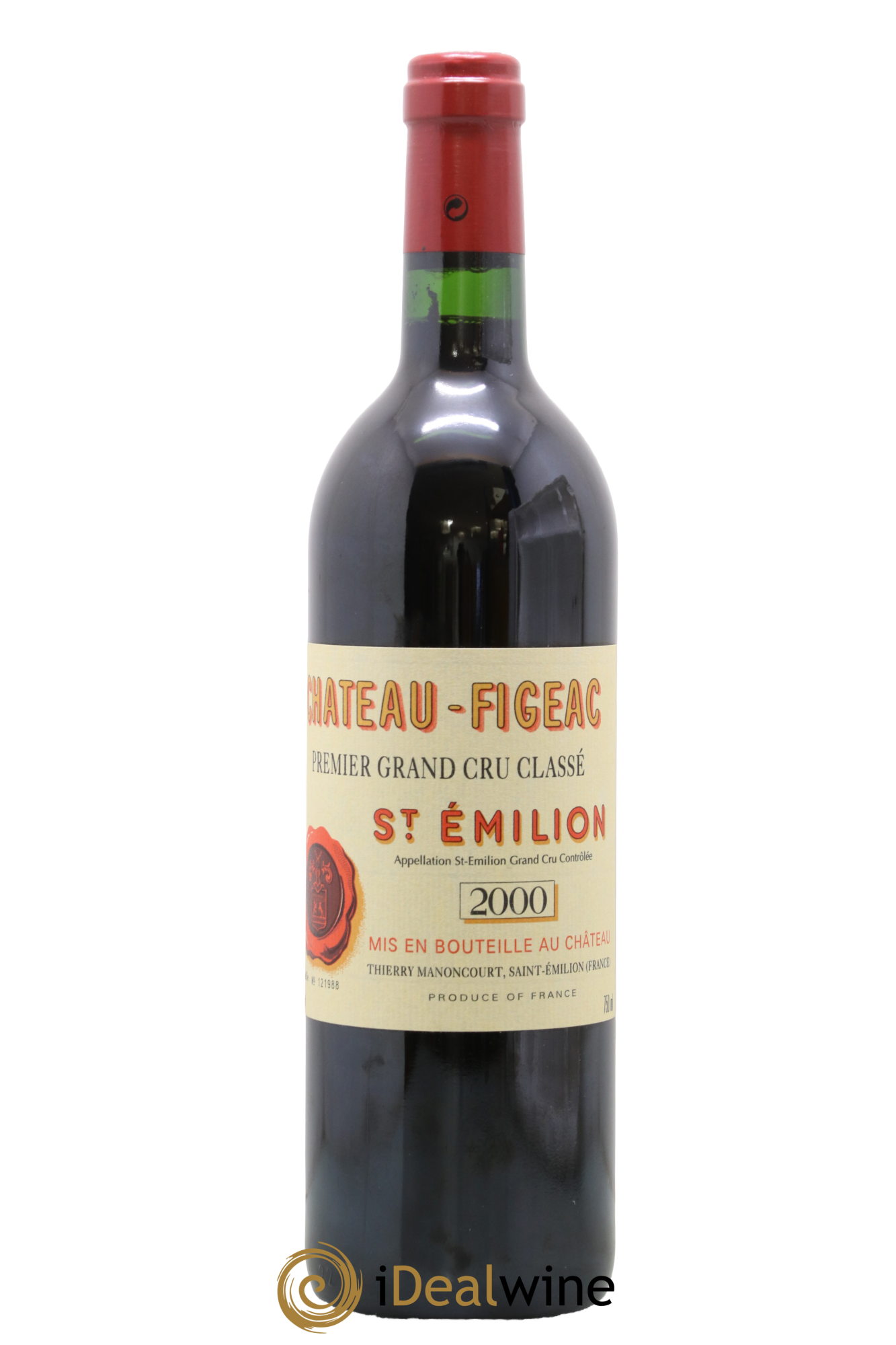 Château Figeac 1er Grand Cru Classé A 2000 - Lot de 1 bouteille - 0