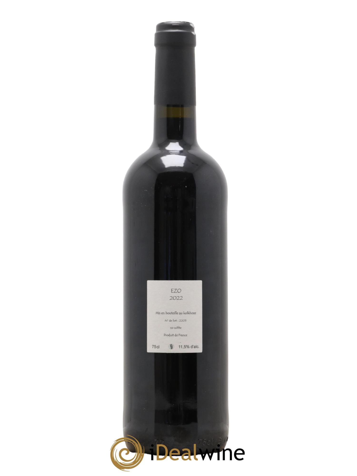 Vin de France Ezo Les Vins du Cabanon - Alain Castex 2022 - Lot de 1 bouteille - 1
