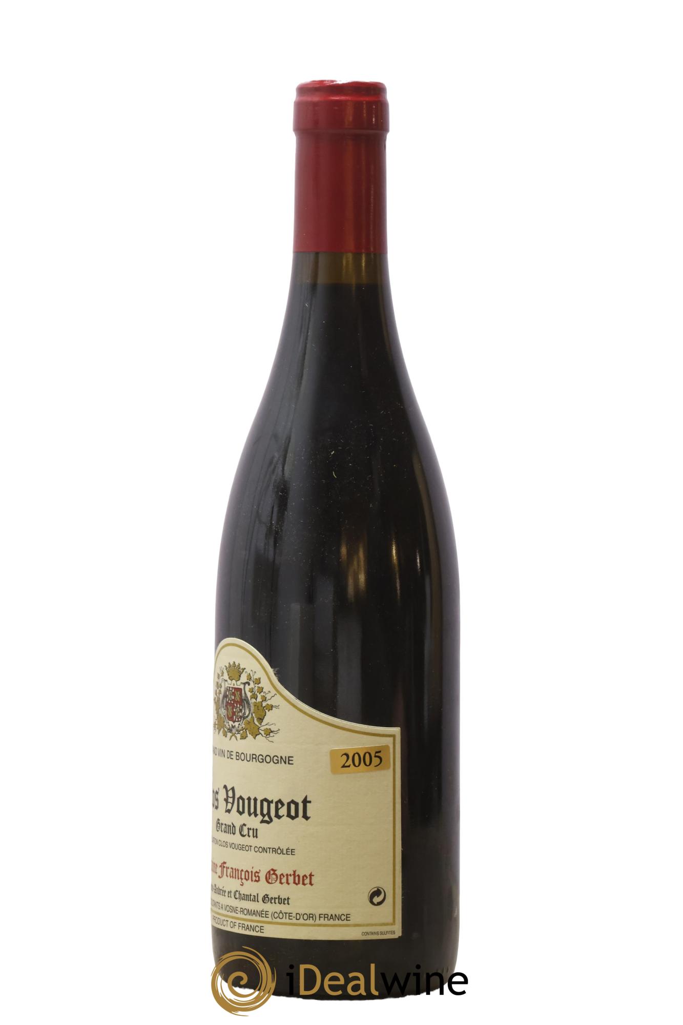 Clos de Vougeot Grand Cru François Gerbet 2005 - Lot de 1 bouteille - 1