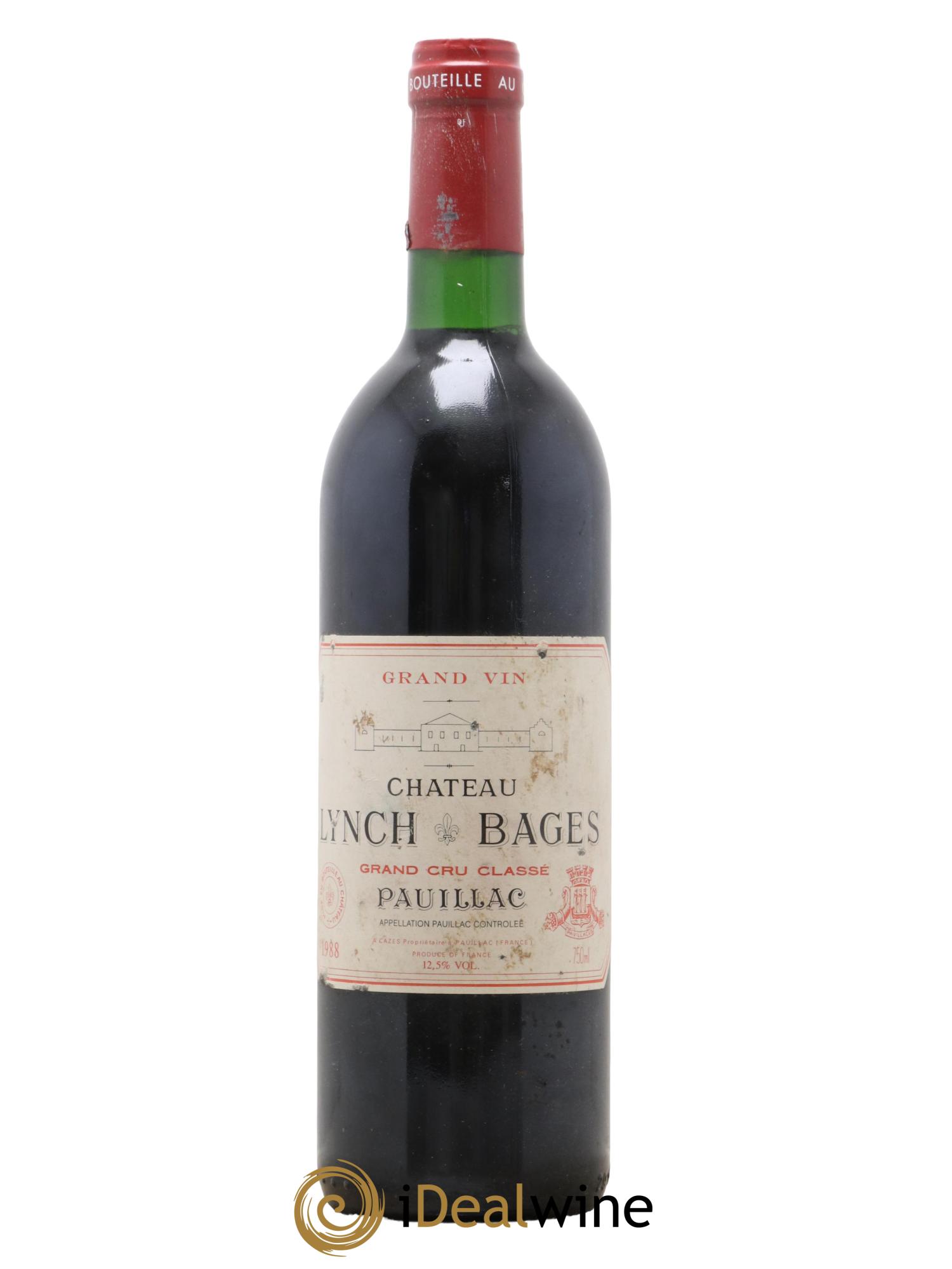 Château Lynch Bages 5ème Grand Cru Classé 1988 - Lot de 1 bouteille - 0