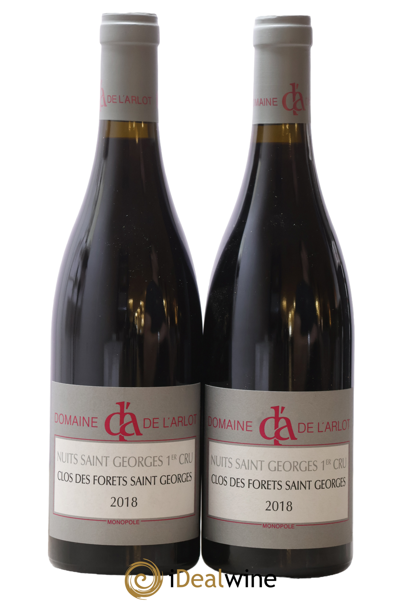 Nuits-Saint-Georges 1er Cru Clos des Forêts Saint-Georges Domaine de l'Arlot 2018 - Lot de 2 bouteilles - 0