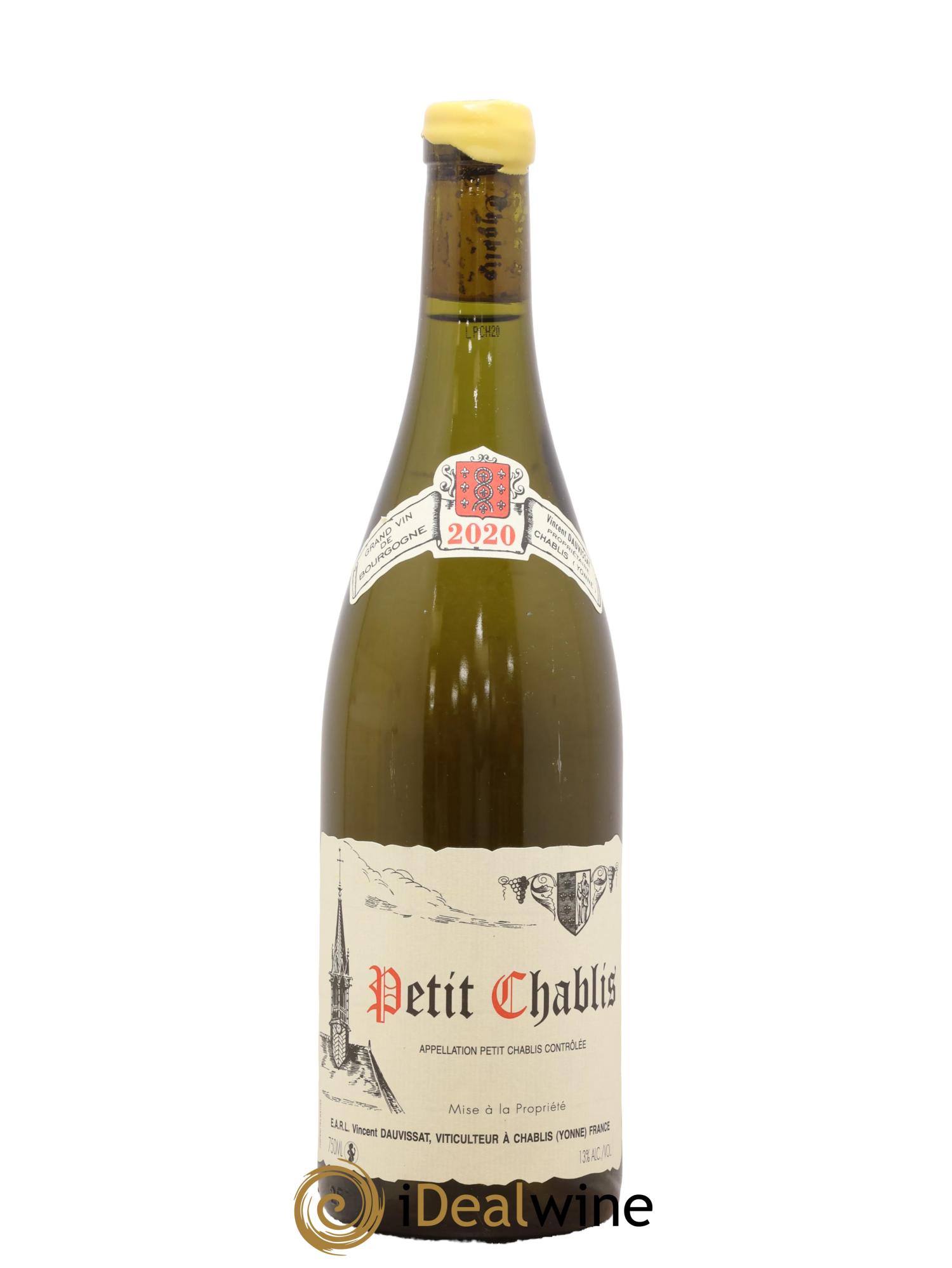 Petit Chablis Vincent Dauvissat (Domaine) 2020 - Lot de 1 bouteille - 0