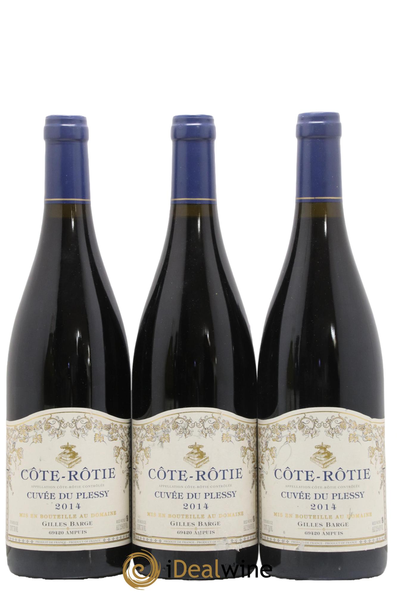 Côte-Rôtie Cuvée du Plessy Barge (Domaine)  2014 - Lotto di 3 bottiglie - 0