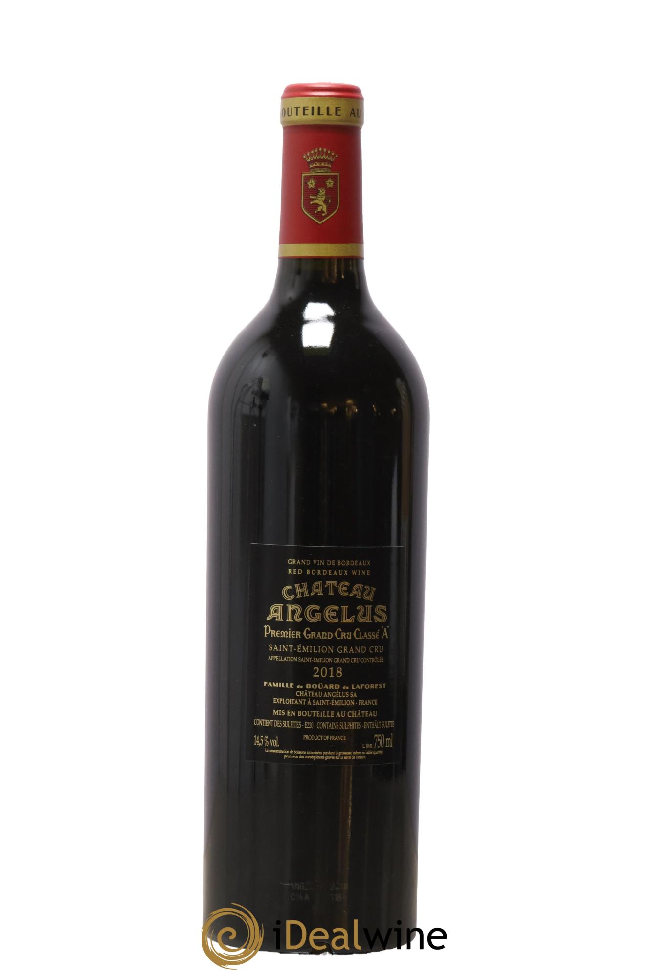 Château Angélus 1er Grand Cru Classé A 2018 - Lotto di 1 bottiglia - 1