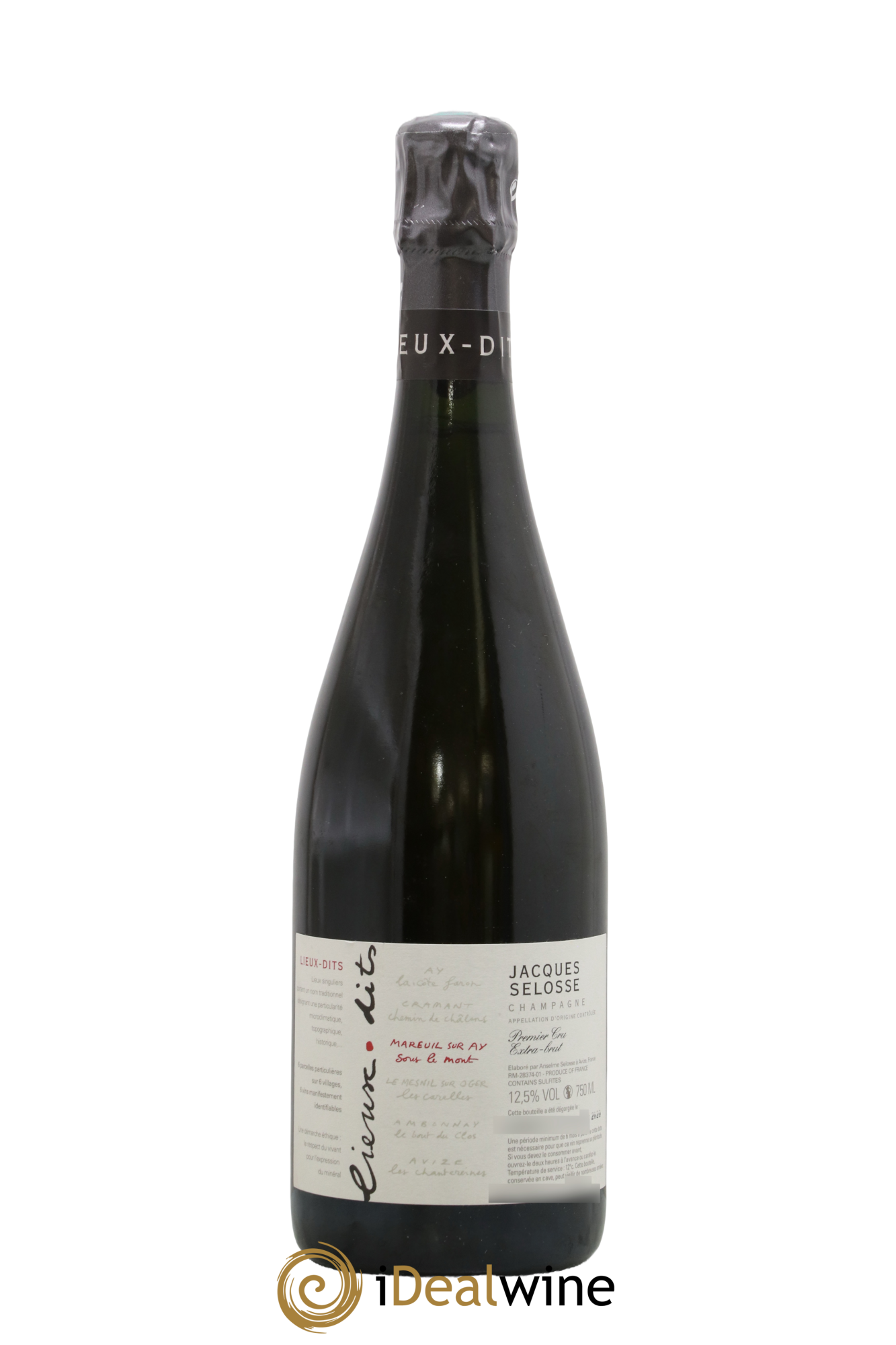 Mareuil sur Ay Sous le Mont Extra-Brut Jacques Selosse - Lot de 1 bouteille - 0