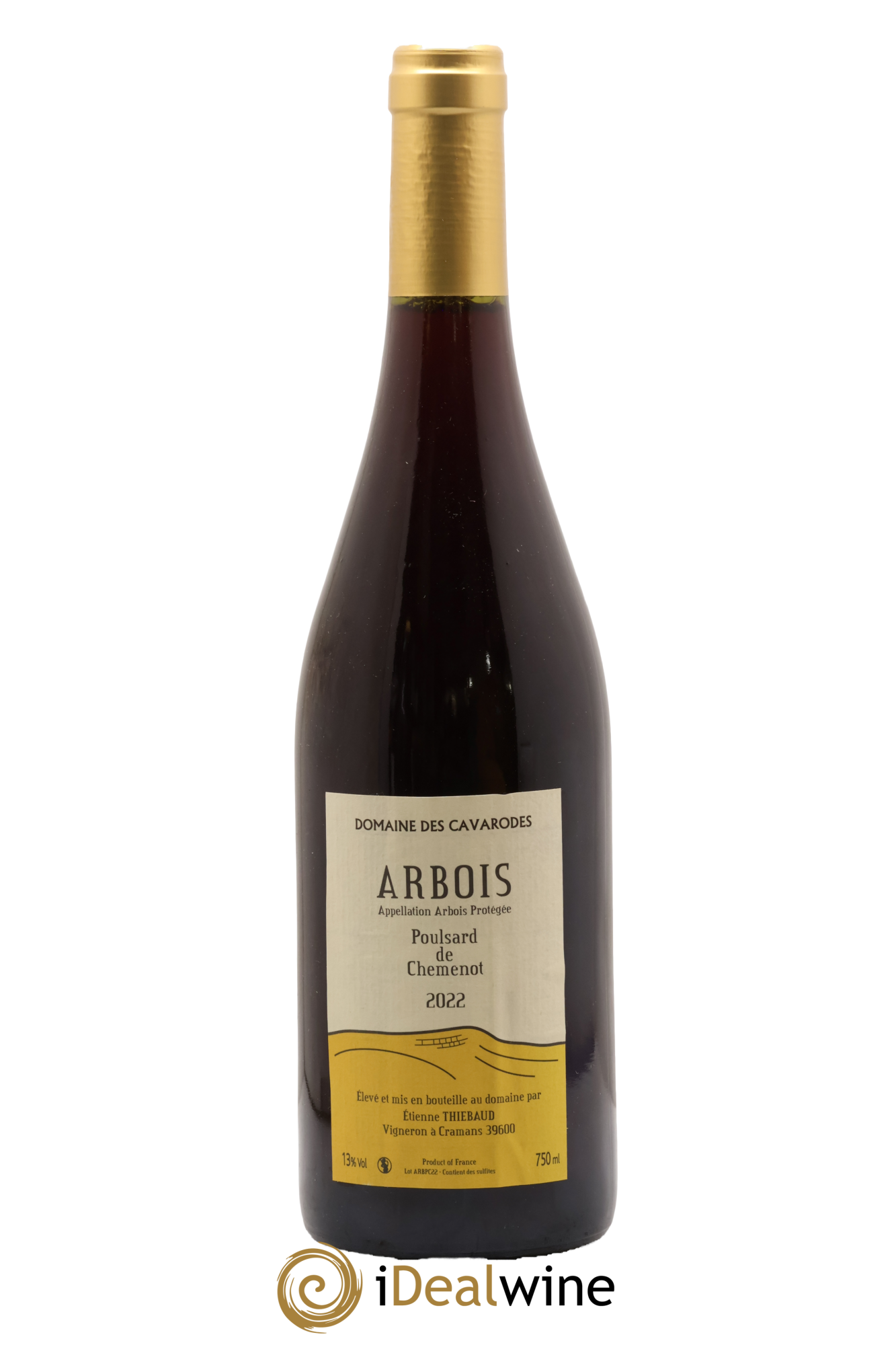 Arbois Poulsard de Chemenot Cavarodes (Domaine des) - Etienne Thiébaud 2022 - Lot de 1 bouteille - 0