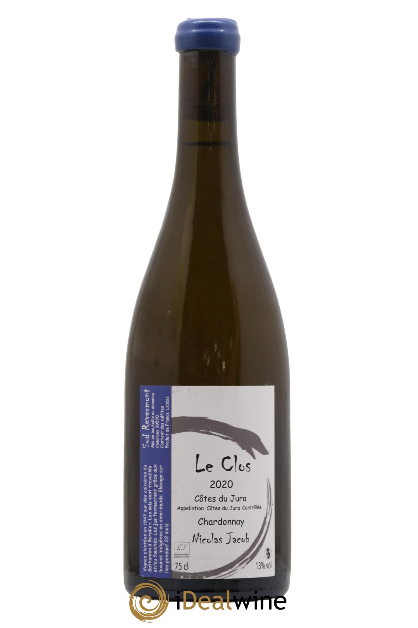 Côtes du Jura Chardonnay Le Clos Nicolas Jacob 2020 - Lot de 1 bouteille - 0