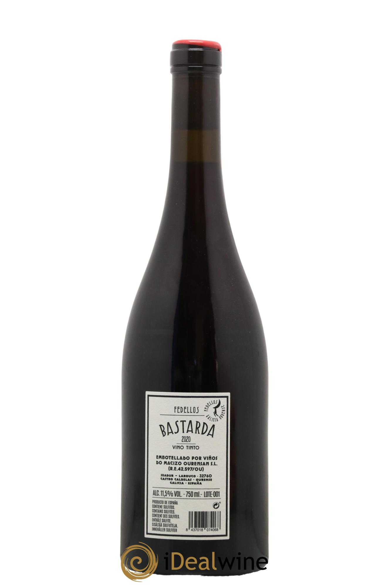 Espagne Ribeira Sacra Bastarda Fedellos 2020 - Lot de 1 bouteille - 1