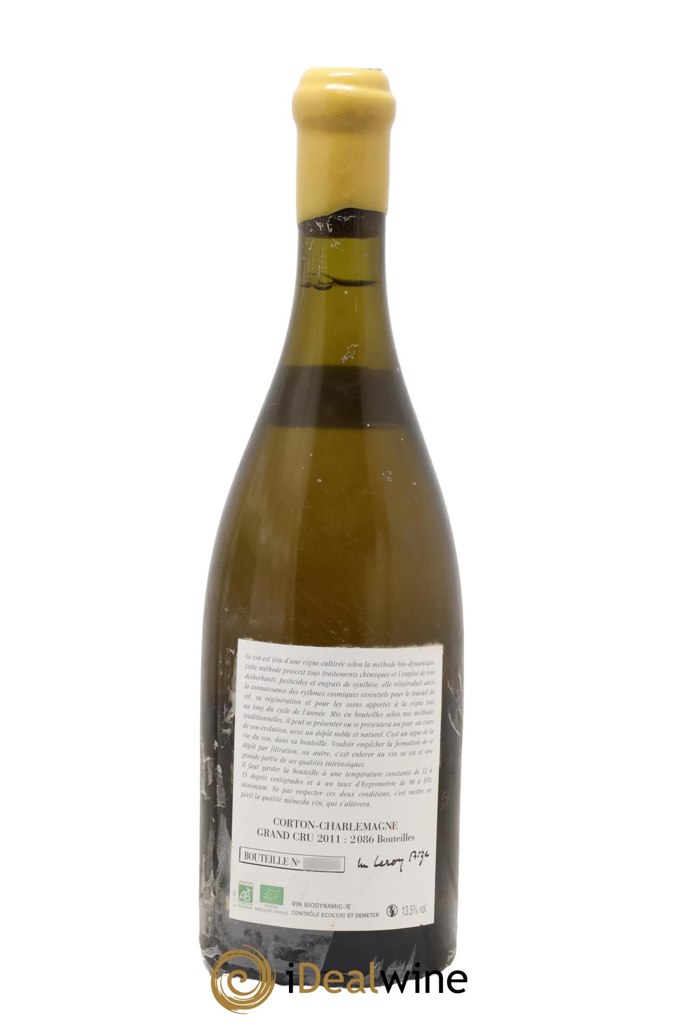 Corton-Charlemagne Grand Cru Leroy (Domaine) 2011 - Lotto di 1 bottiglia - 1