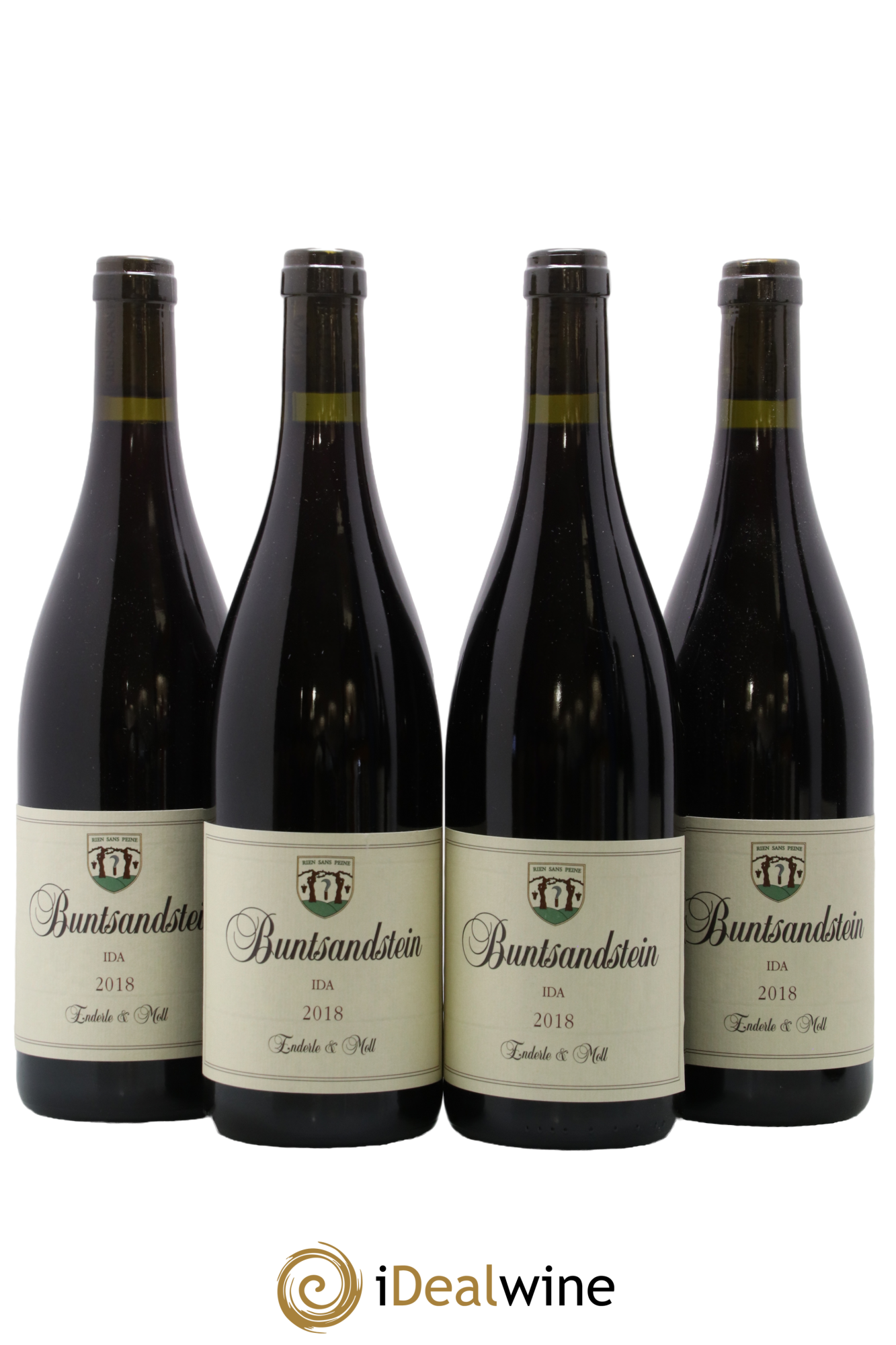 Allemagne Allemagne Landwein Buntsandstein Ida Pinot Noir Enderle Und Mol 2018 - Lot of 4 bottles - 0