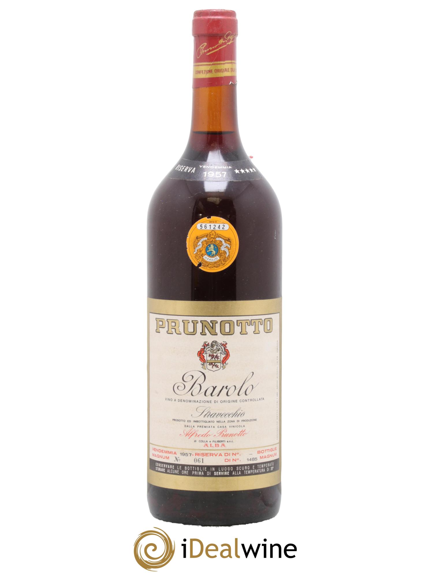 Barolo Prunotto Bussio Riserva Stravecchio 1957 - Lot de 1 magnum - 0