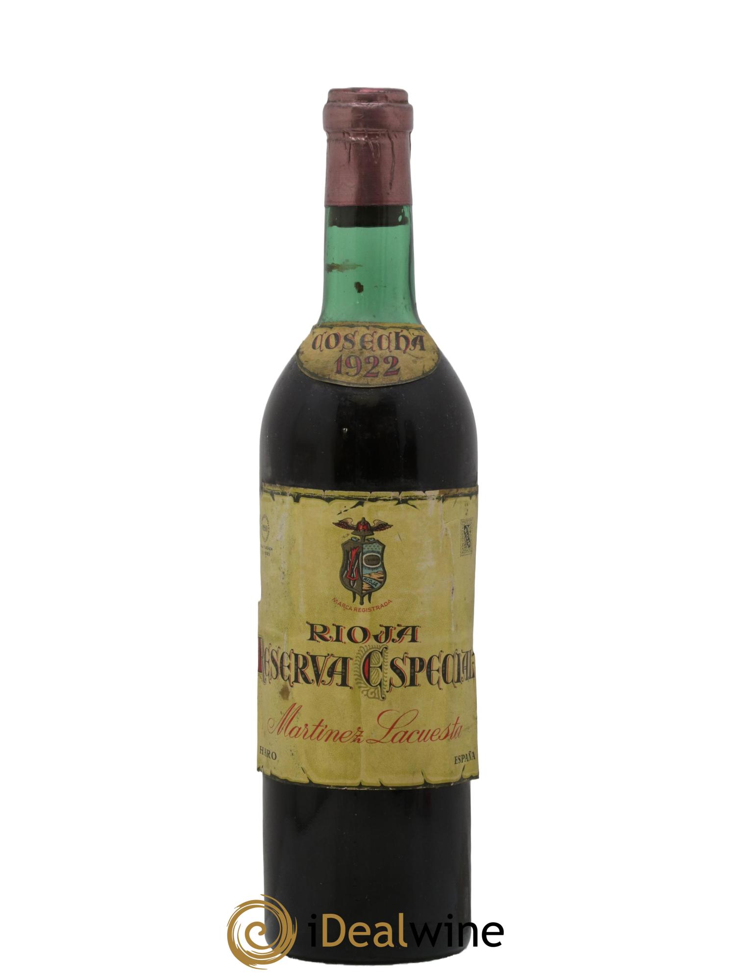 Rioja DOCA Reserva Especial Martinez La Cuesta 1922 - Posten von 1 Flasche - 0