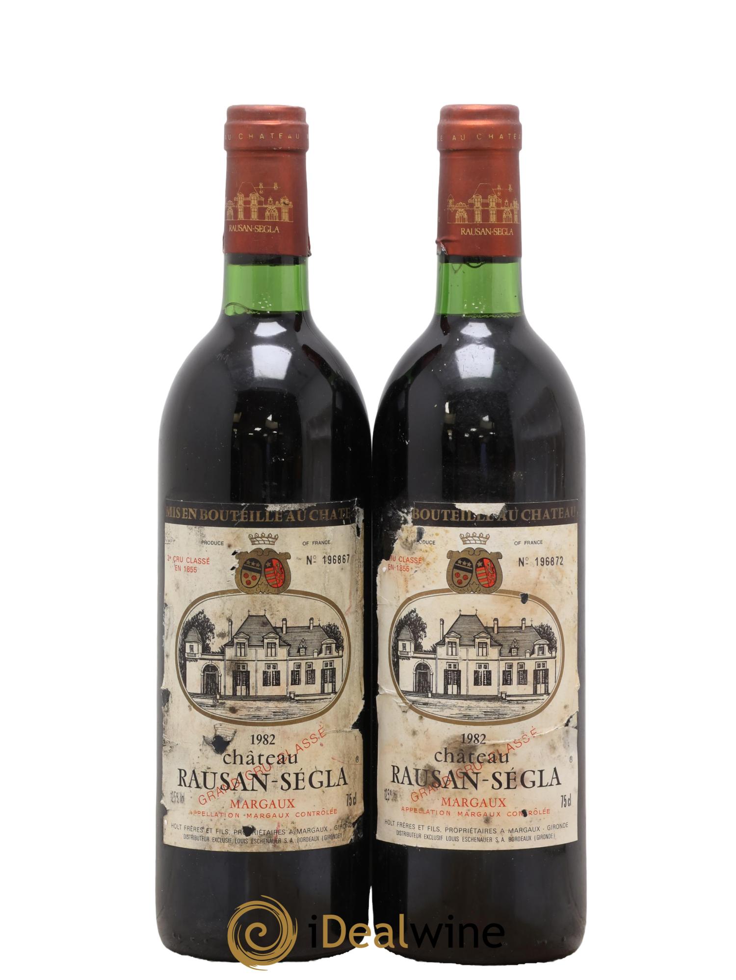 Château Rauzan Ségla Grand Cru Classé 1982 - Lot of 2 bottles - 0