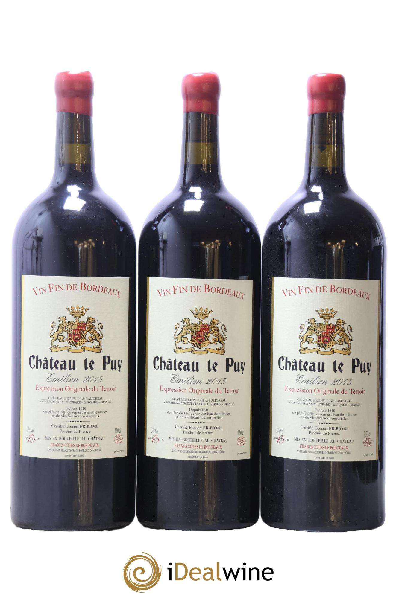 Le Puy - Cuvée Emilien 2015 - Lot de 3 magnums - 0