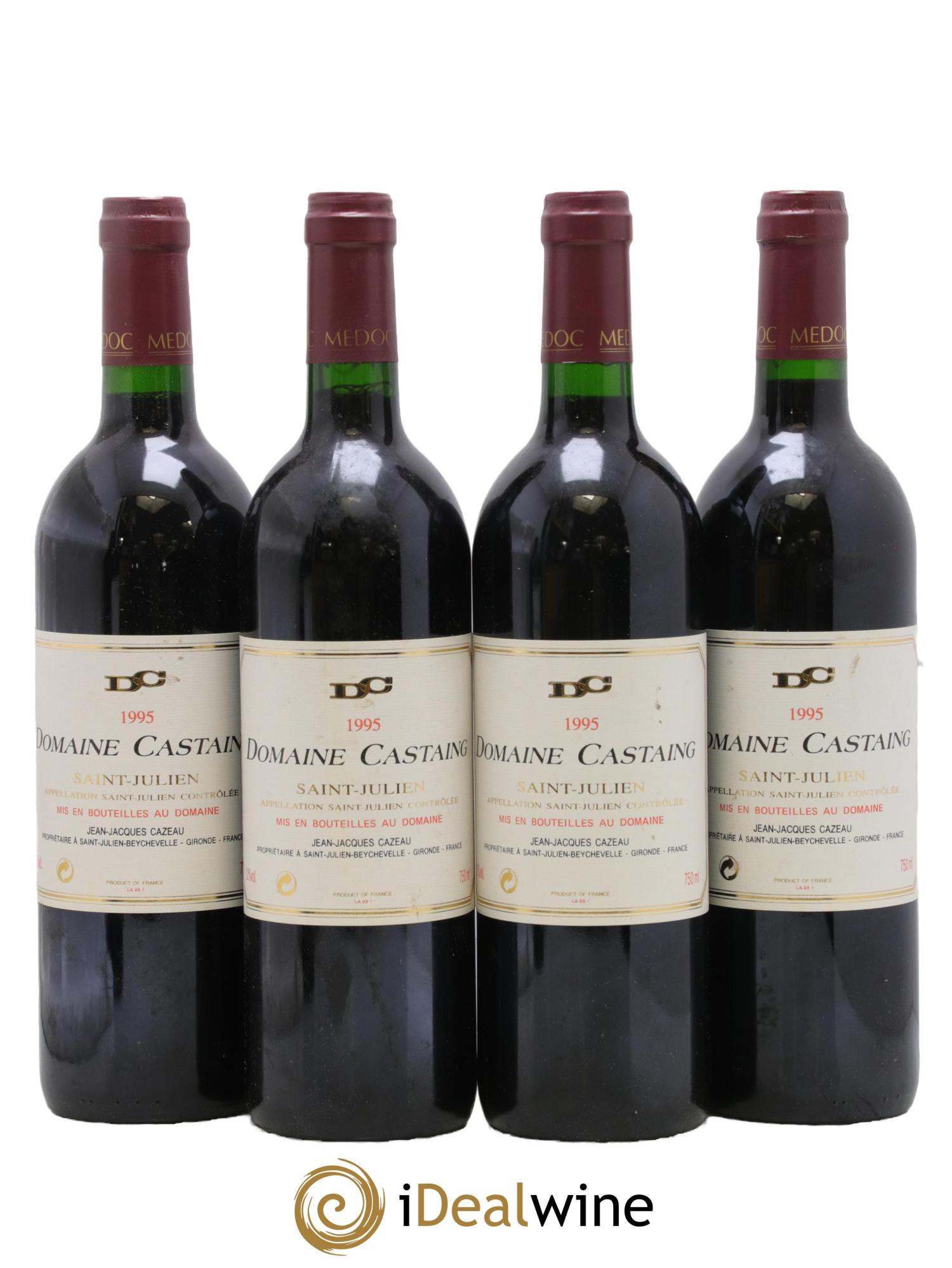 Saint-Julien Domaine Castaing 1995 - Posten von 4 Flaschen - 0