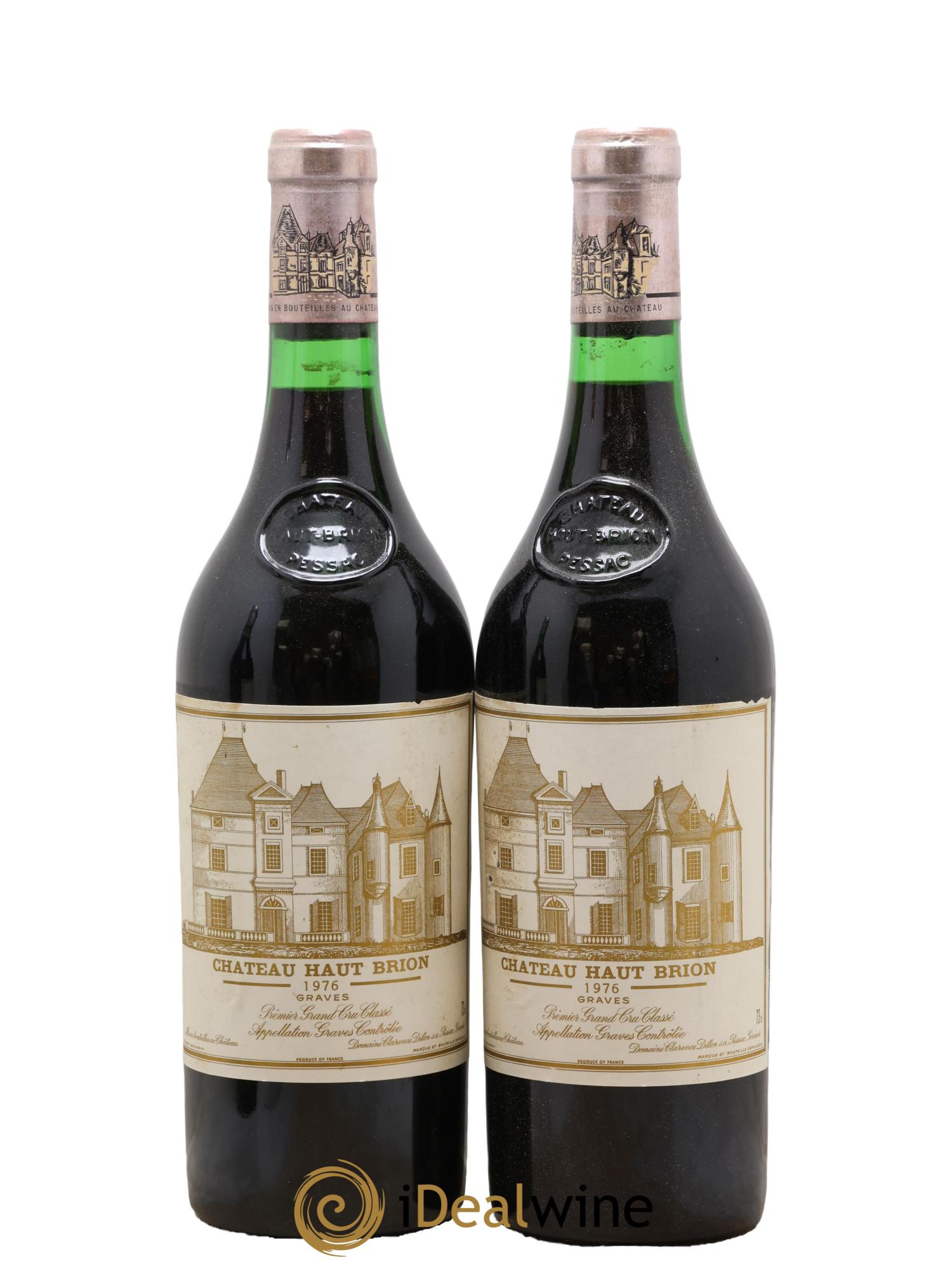 Château Haut Brion 1er Grand Cru Classé 1976 - Lot de 2 bouteilles - 0