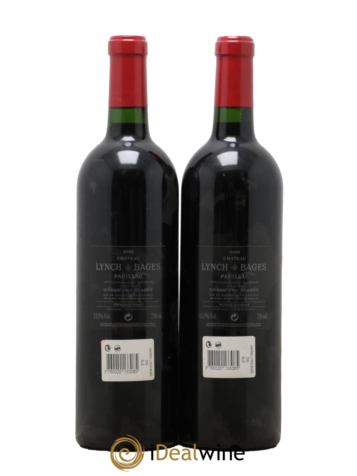 Château Lynch Bages 5ème Grand Cru Classé 2009 - Lot de 2 bouteilles - 1