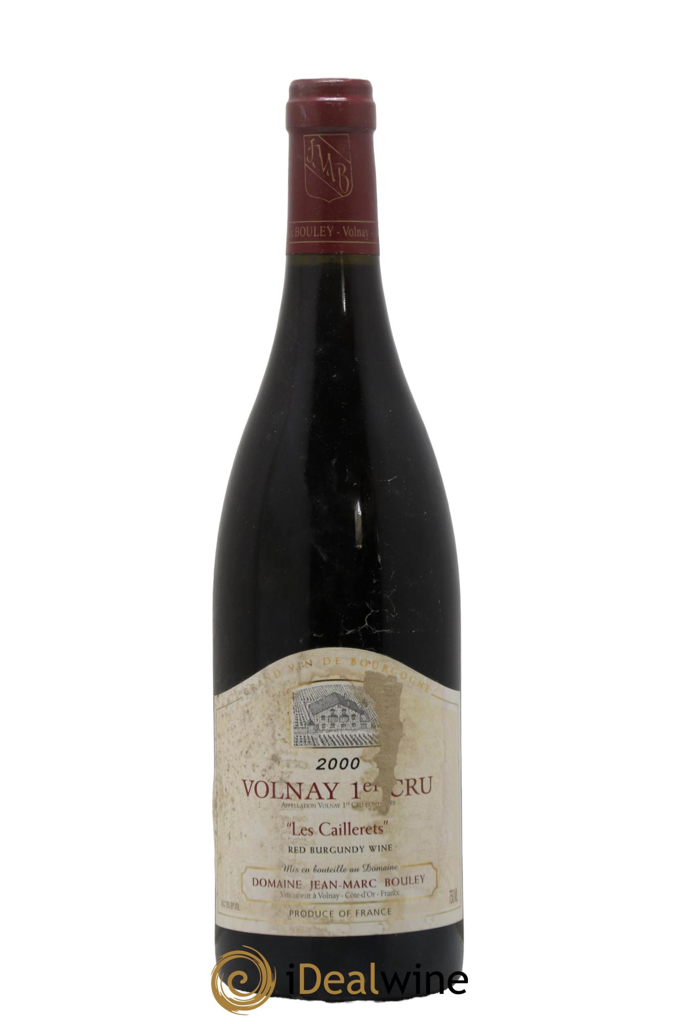 Volnay 1er Cru Les Caillerets Jean-Marc Bouley 2000 - Lot de 1 bouteille - 0