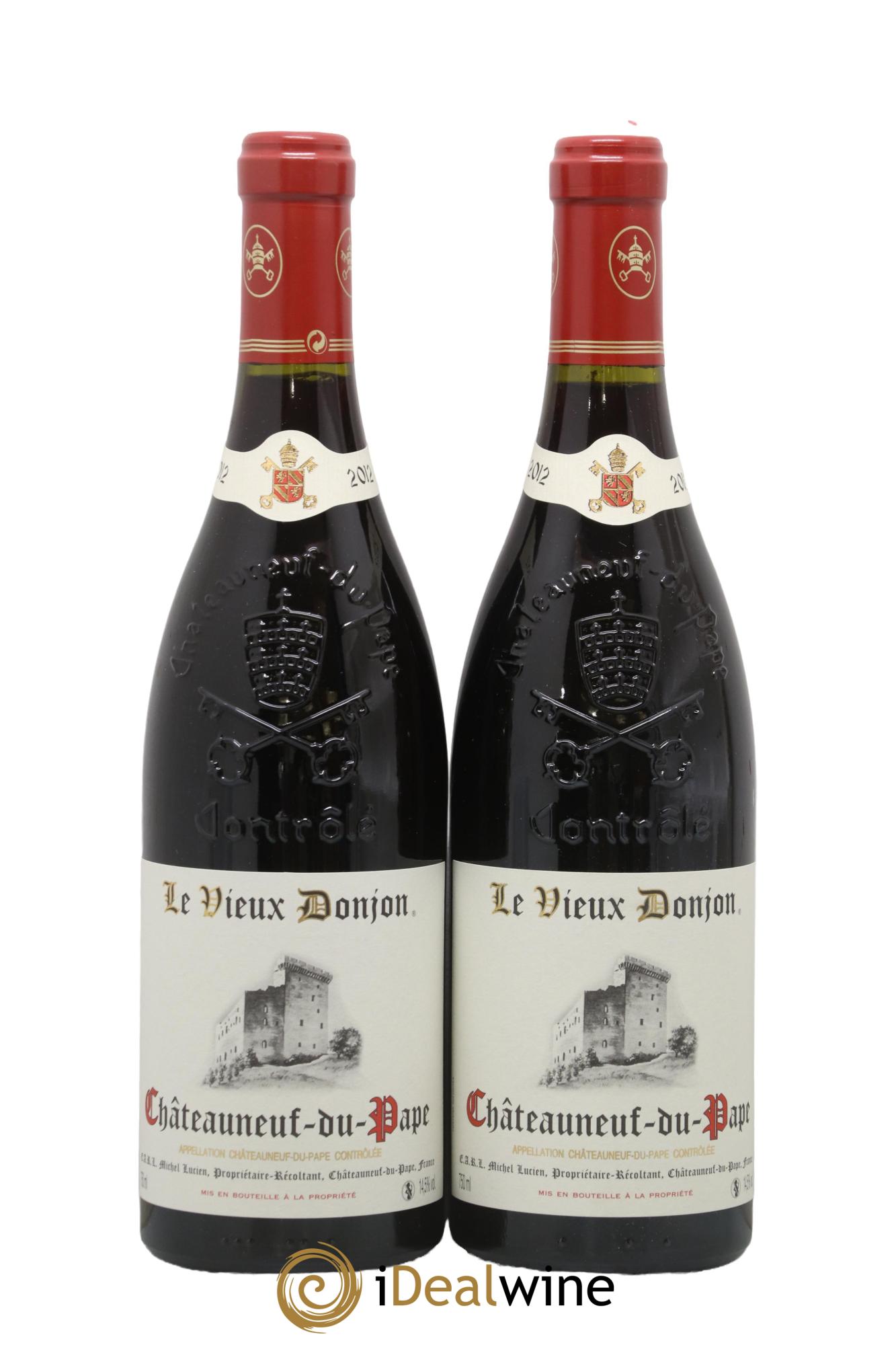 Châteauneuf-du-Pape Le Vieux Donjon Michel Lucien 2012 - Lot de 2 bouteilles - 0