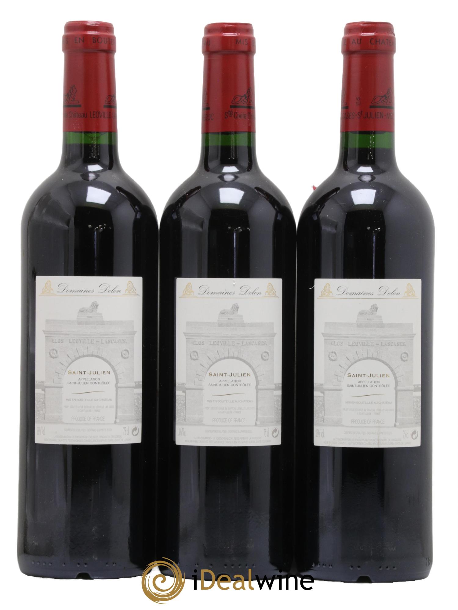Château Léoville Las Cases 2ème Grand Cru Classé 2005 - Lot de 3 bouteilles - 1