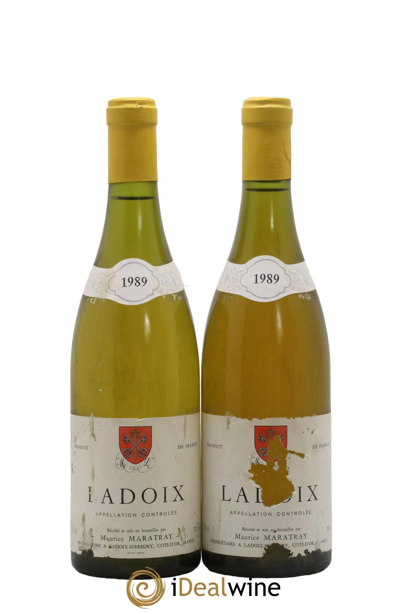 Ladoix Domaine Maurice Maratray 1989 - Lot de 2 bouteilles - 0
