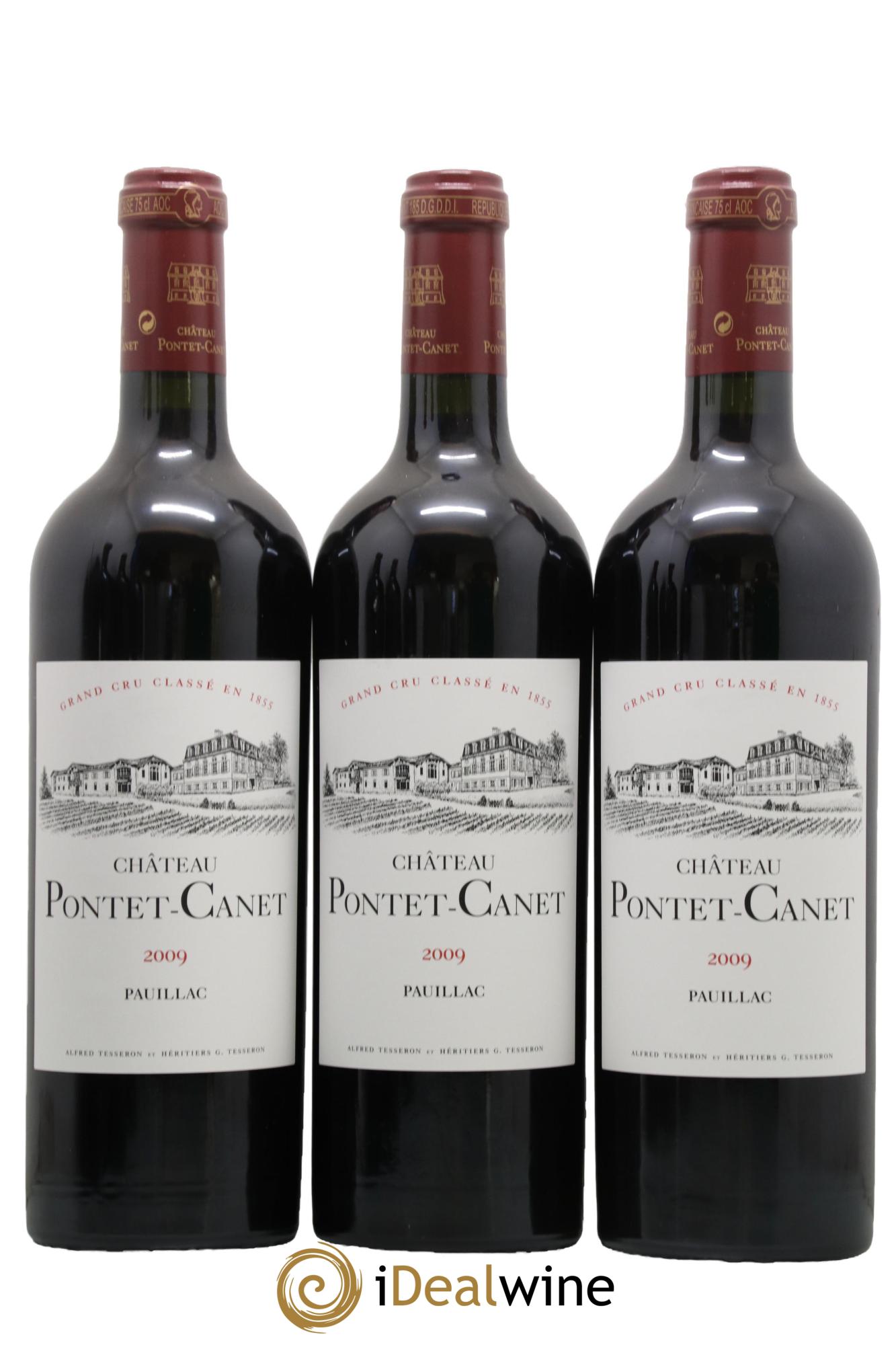 Château Pontet Canet 5ème Grand Cru Classé 2009 - Lot de 6 bouteilles - 1