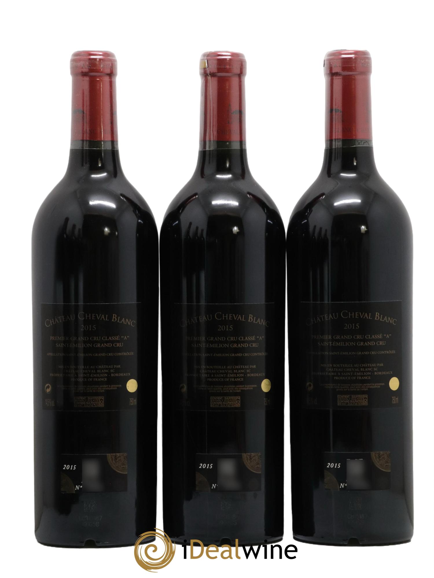 Château Cheval Blanc 1er Grand Cru Classé A 2015 - Posten von 6 Flaschen - 4